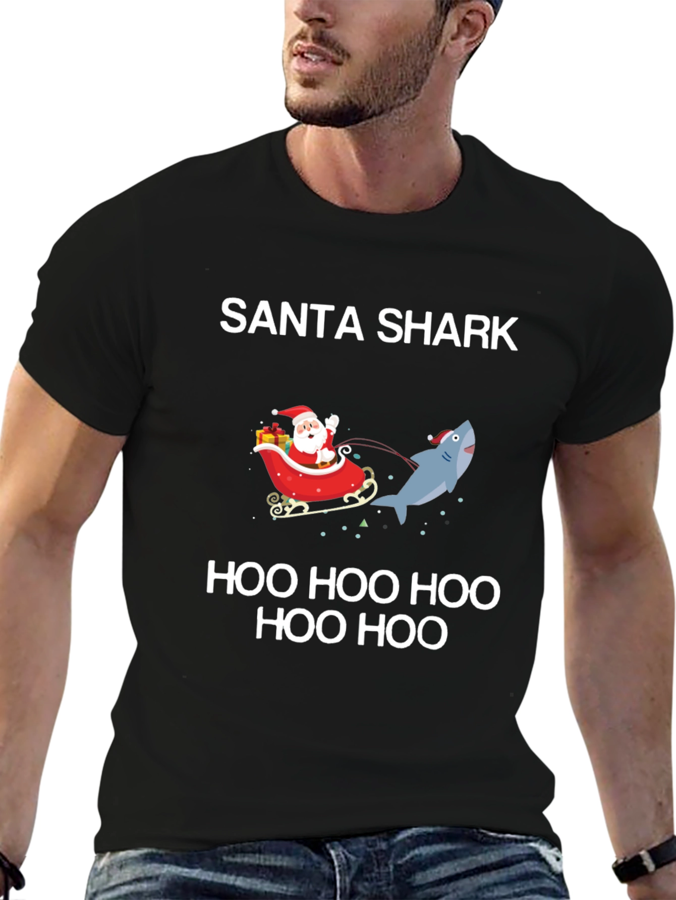 Santa Shark Holiday T-Shirt: Festive Fun