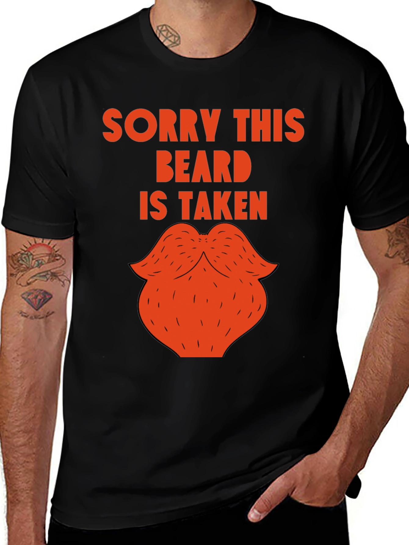 Sorry This Beard Is Taken Funny Graphic Tee