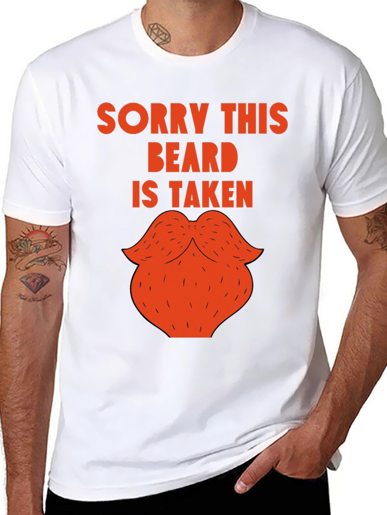 Sorry This Beard Is Taken Funny Graphic Tee