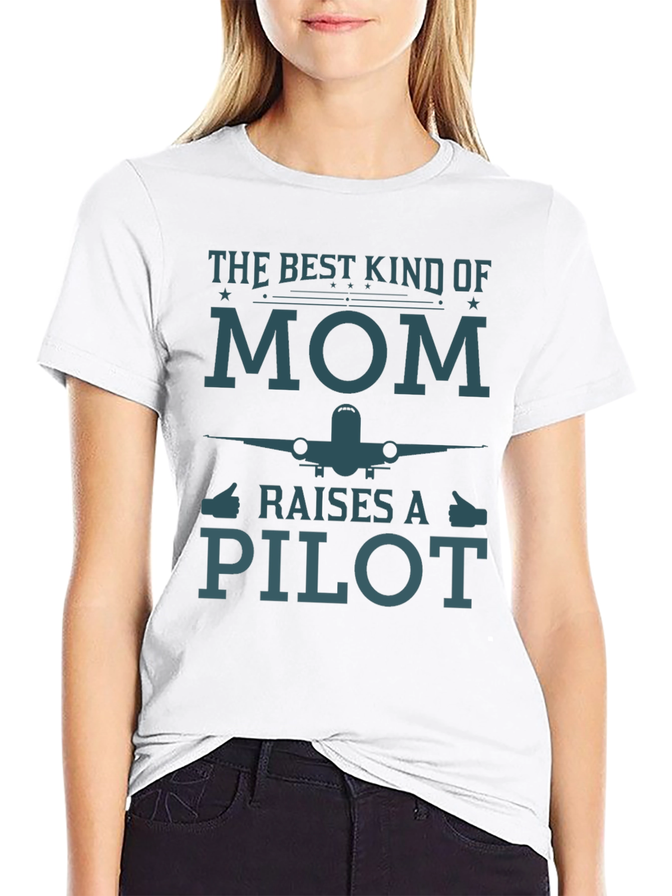 Mom Pilot Graphic T-Shirt