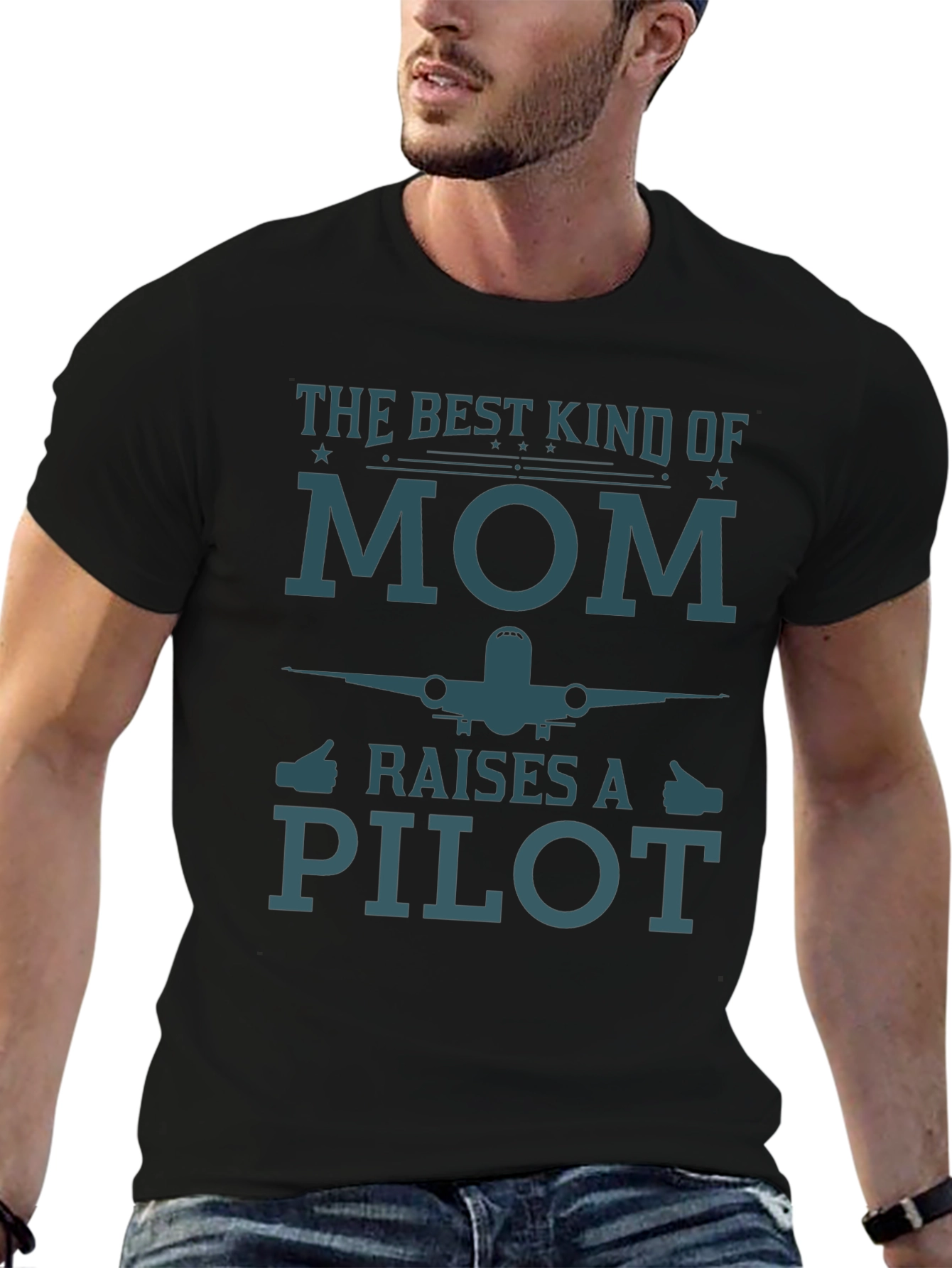 Mom Pilot Graphic T-Shirt