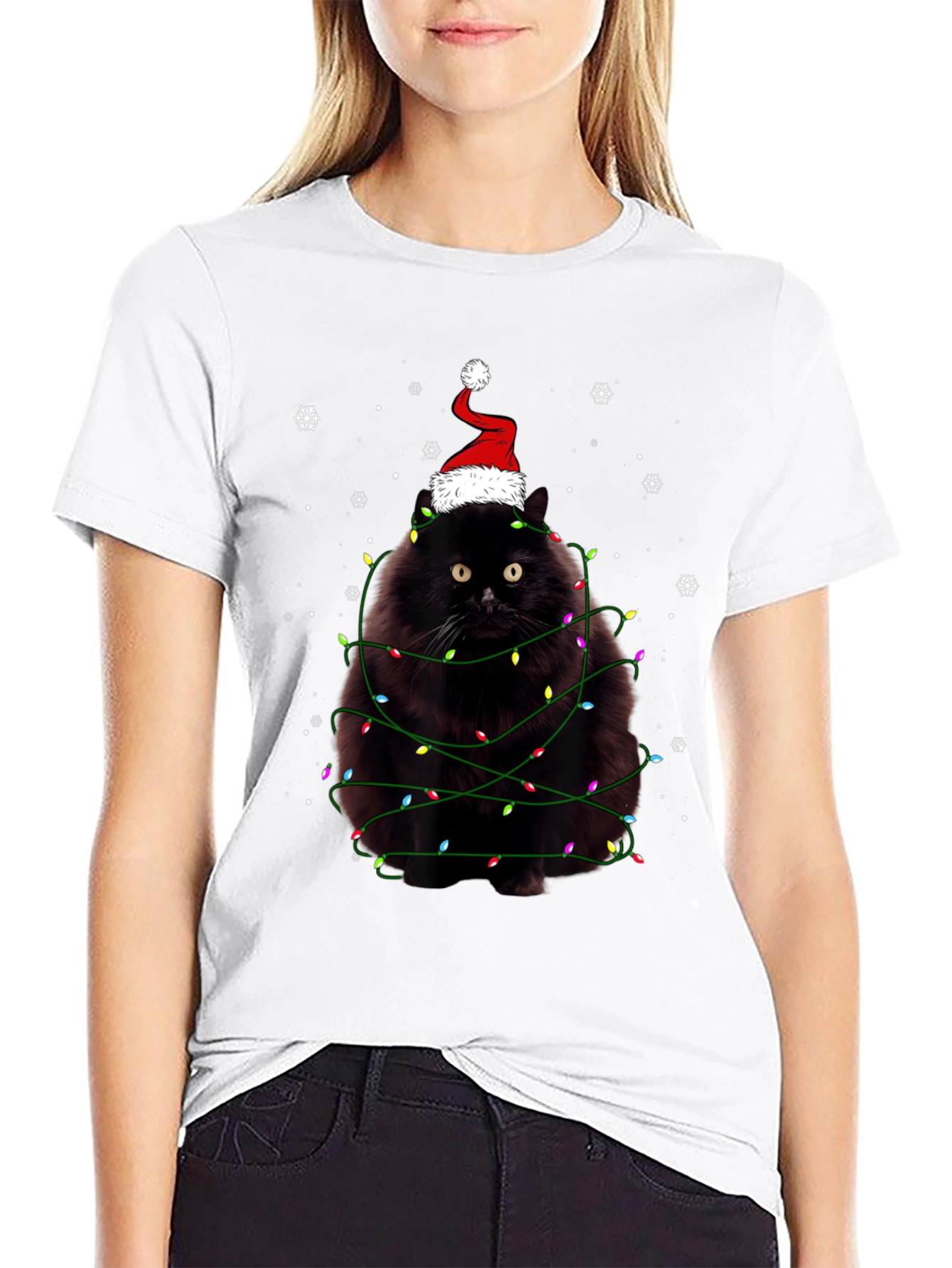 Christmas Cat T-Shirt: Festive Feline Fun