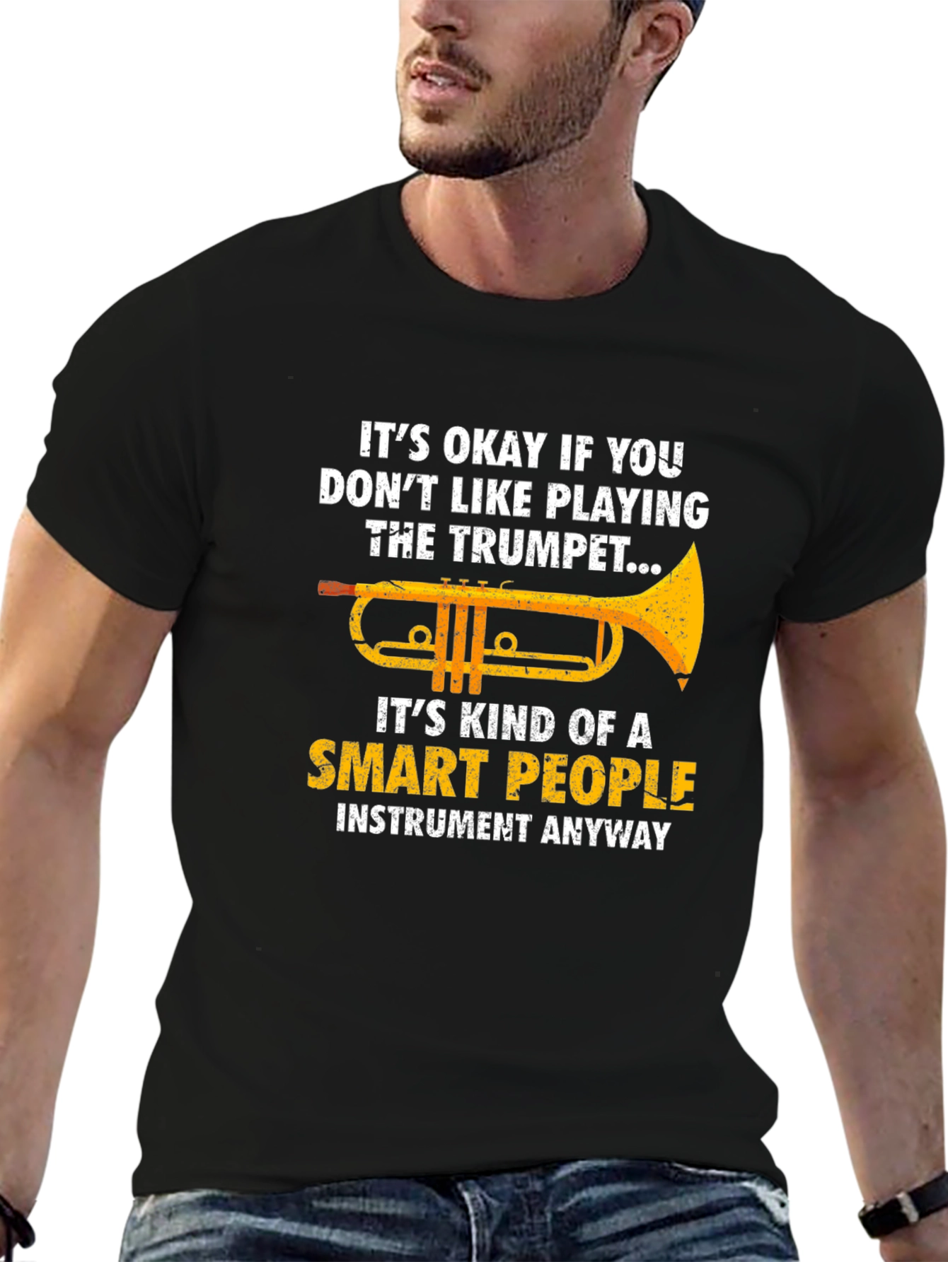 Funny Trumpet Player T-Shirt - Smart People Instrument