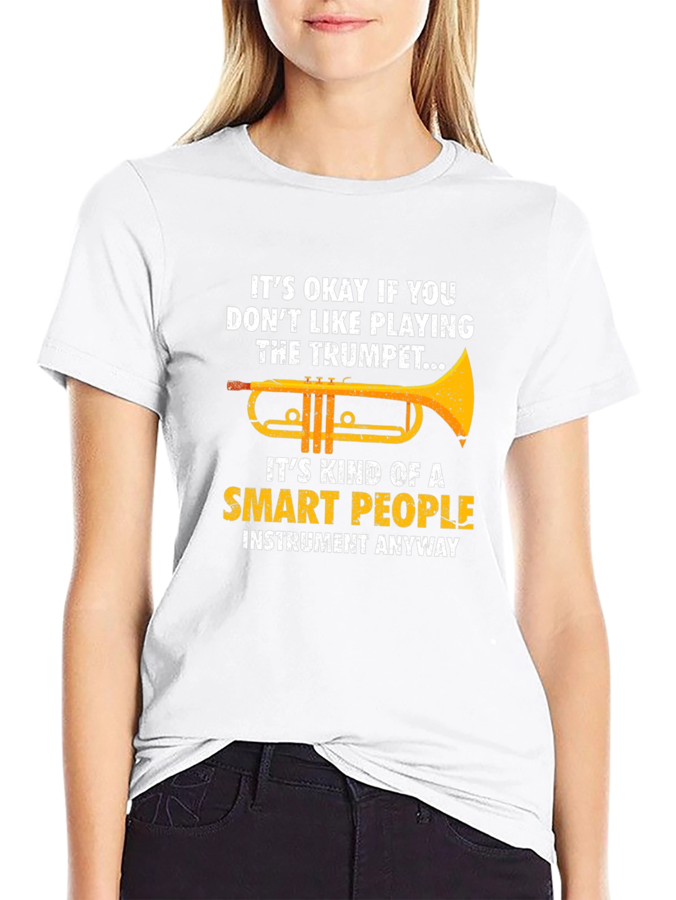 Funny Trumpet Player T-Shirt - Smart People Instrument