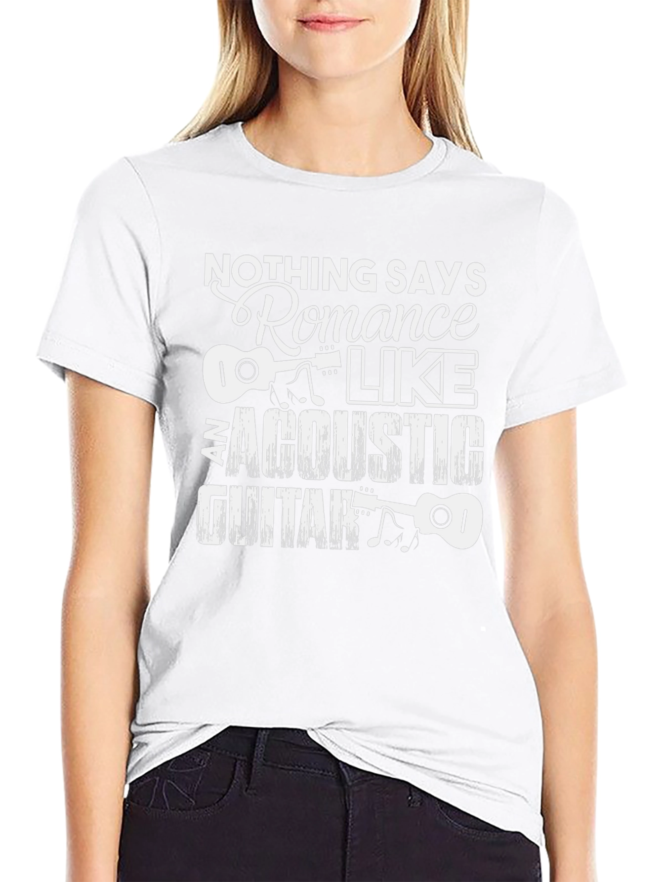 Acoustic Guitar Romance Graphic Tee