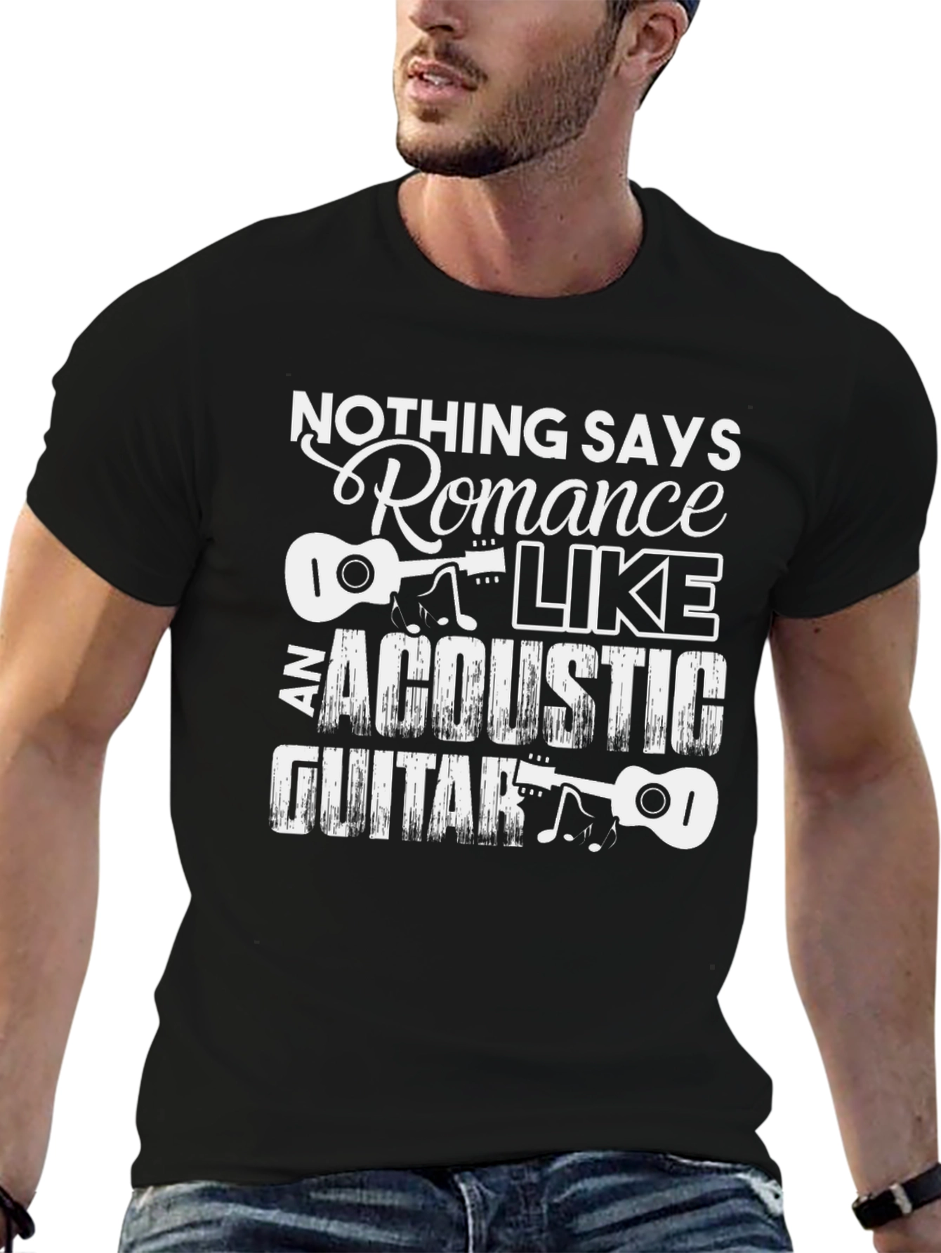 Acoustic Guitar Romance Graphic Tee