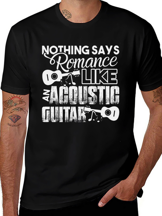 Acoustic Guitar Romance Graphic Tee