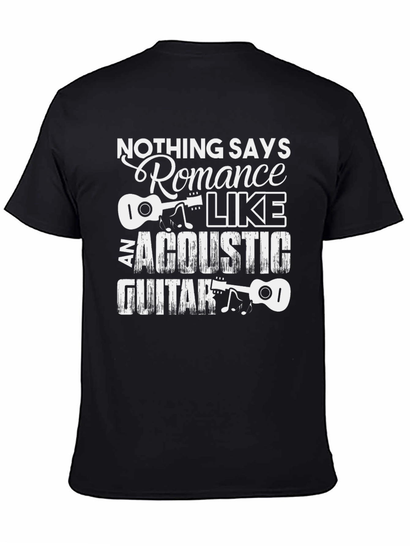 Acoustic Guitar Romance Graphic Tee