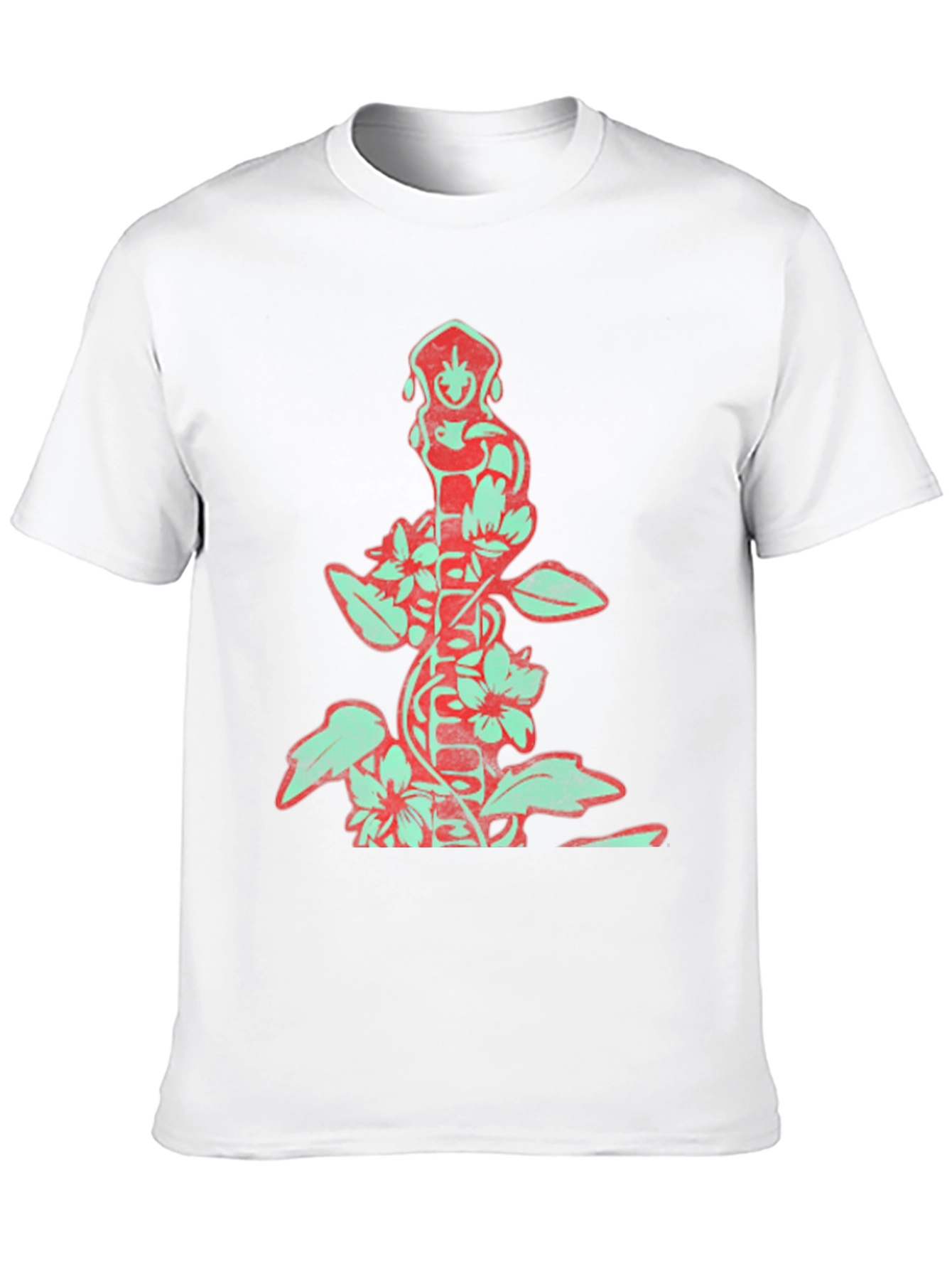 Floral Totem Graphic Print T-Shirt