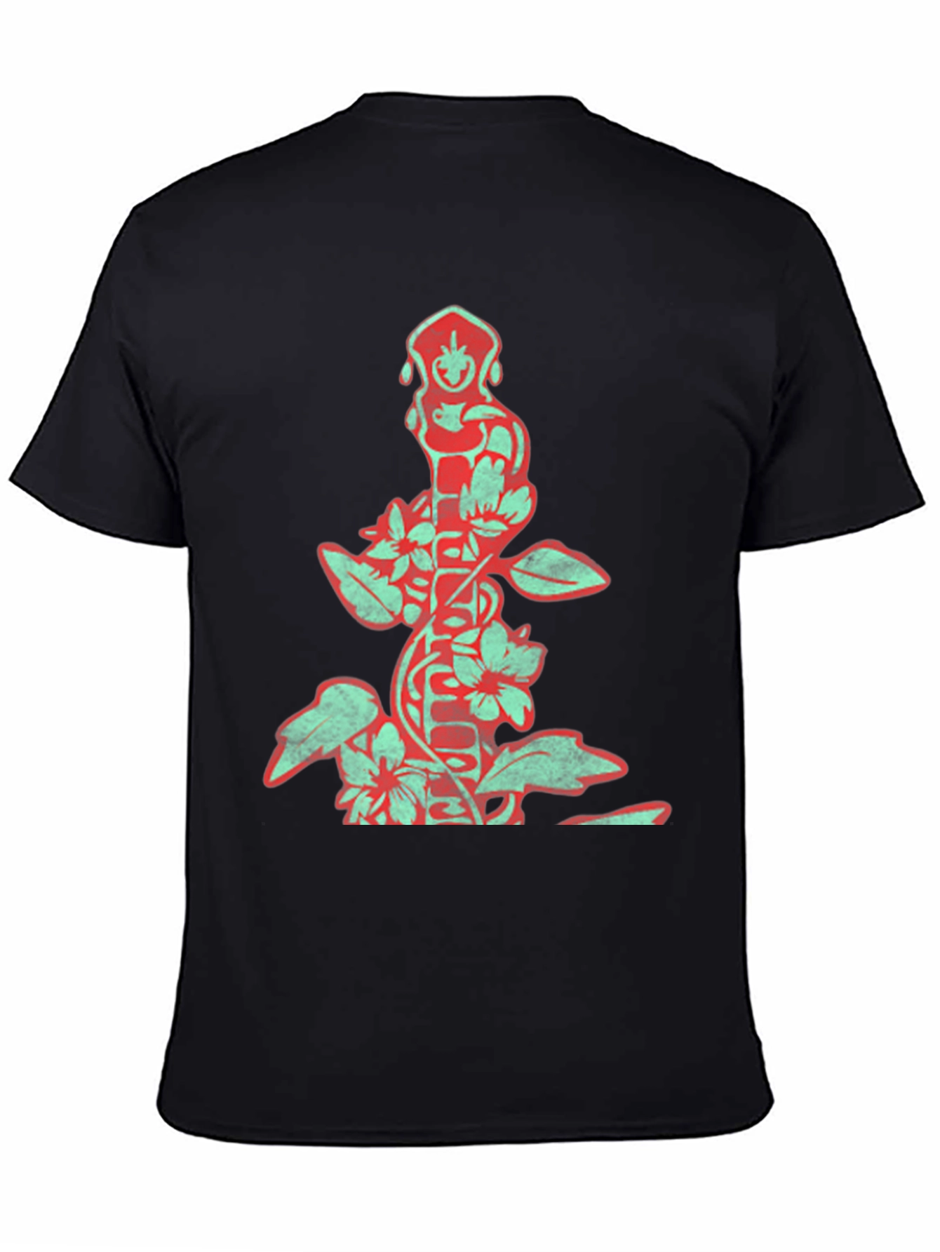 Floral Totem Graphic Print T-Shirt