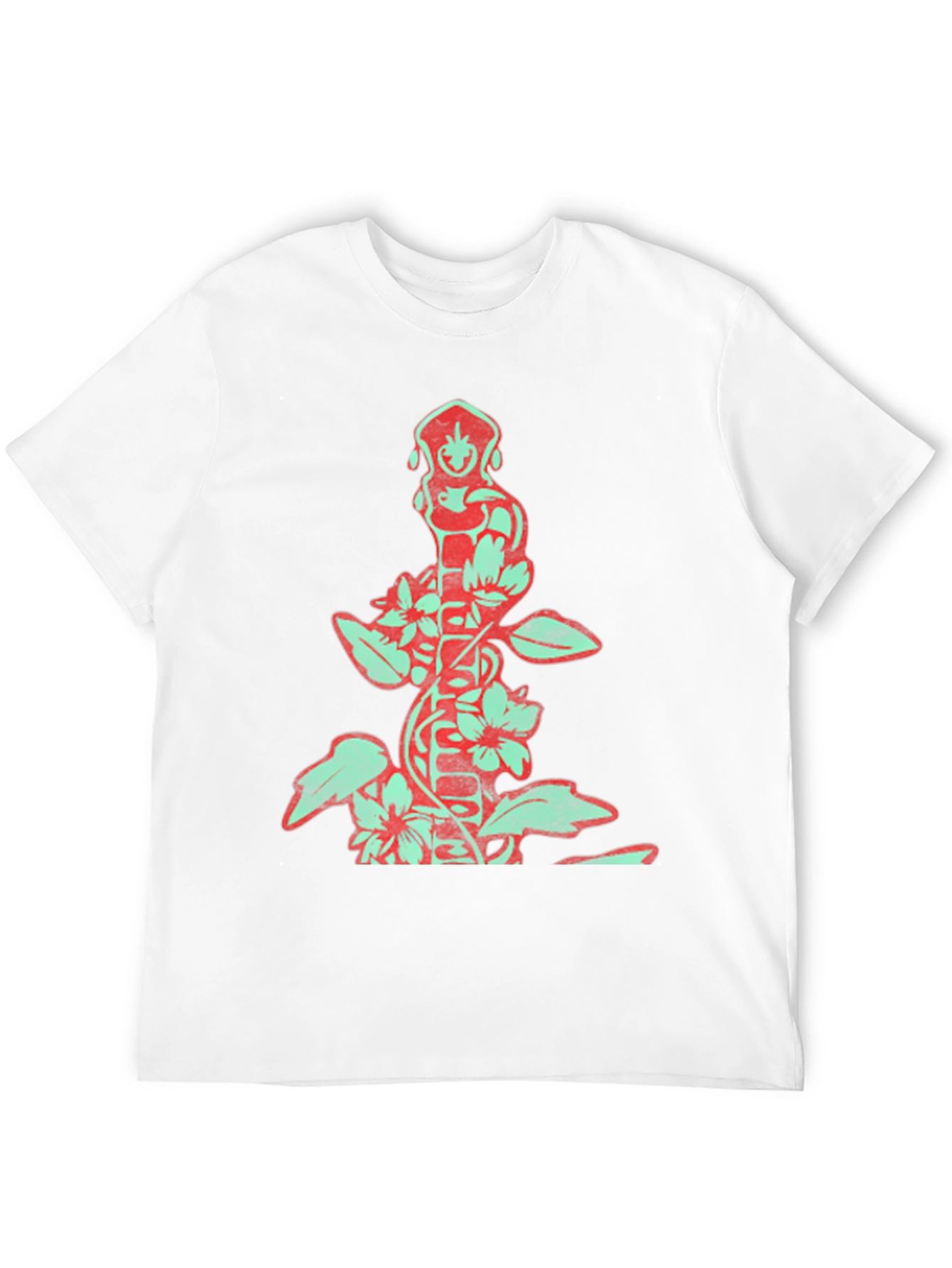 Floral Totem Graphic Print T-Shirt