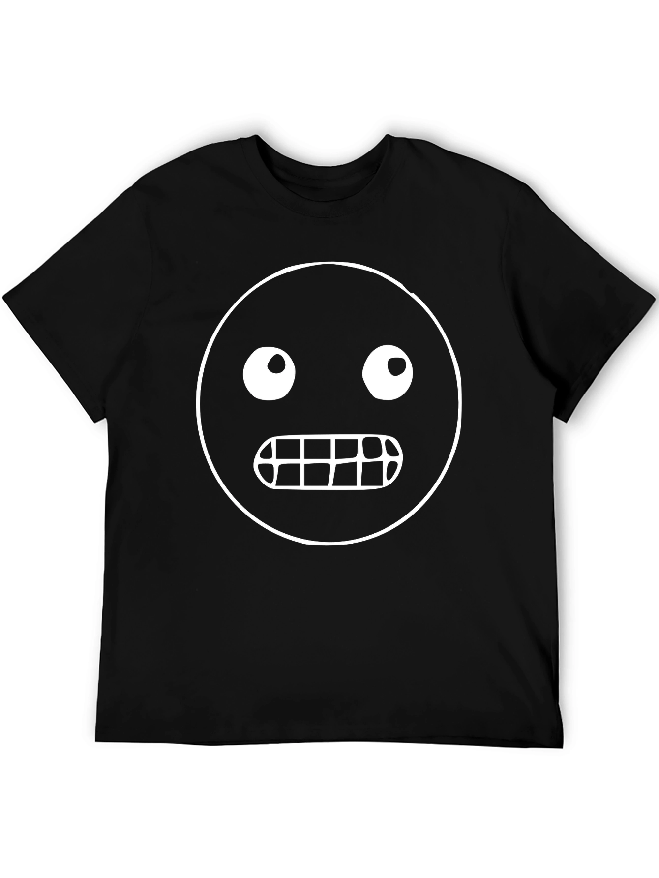 Funny Face Graphic Black T-Shirt