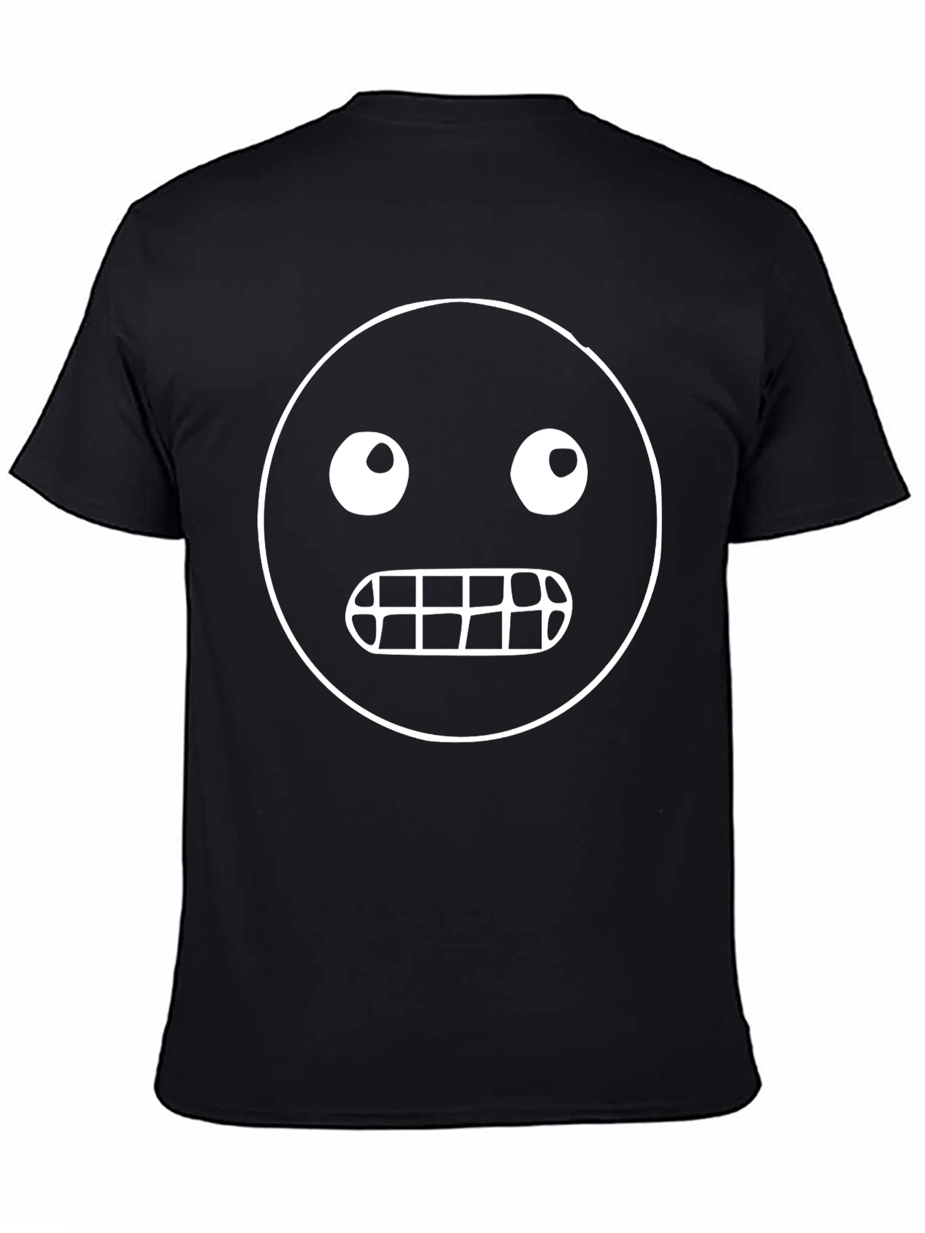 Funny Face Graphic Black T-Shirt