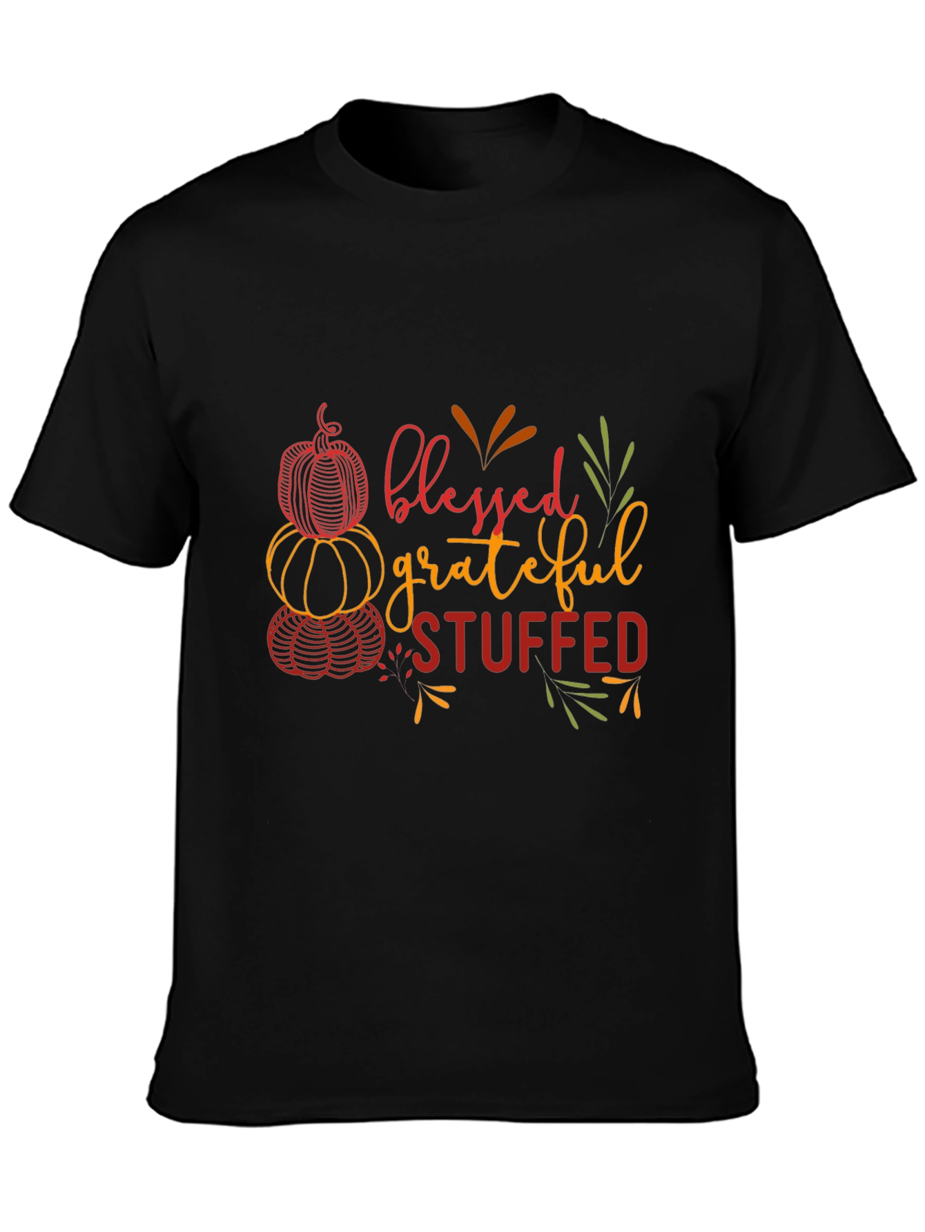 Blessed Grateful Stuffed Thanksgiving T-Shirt