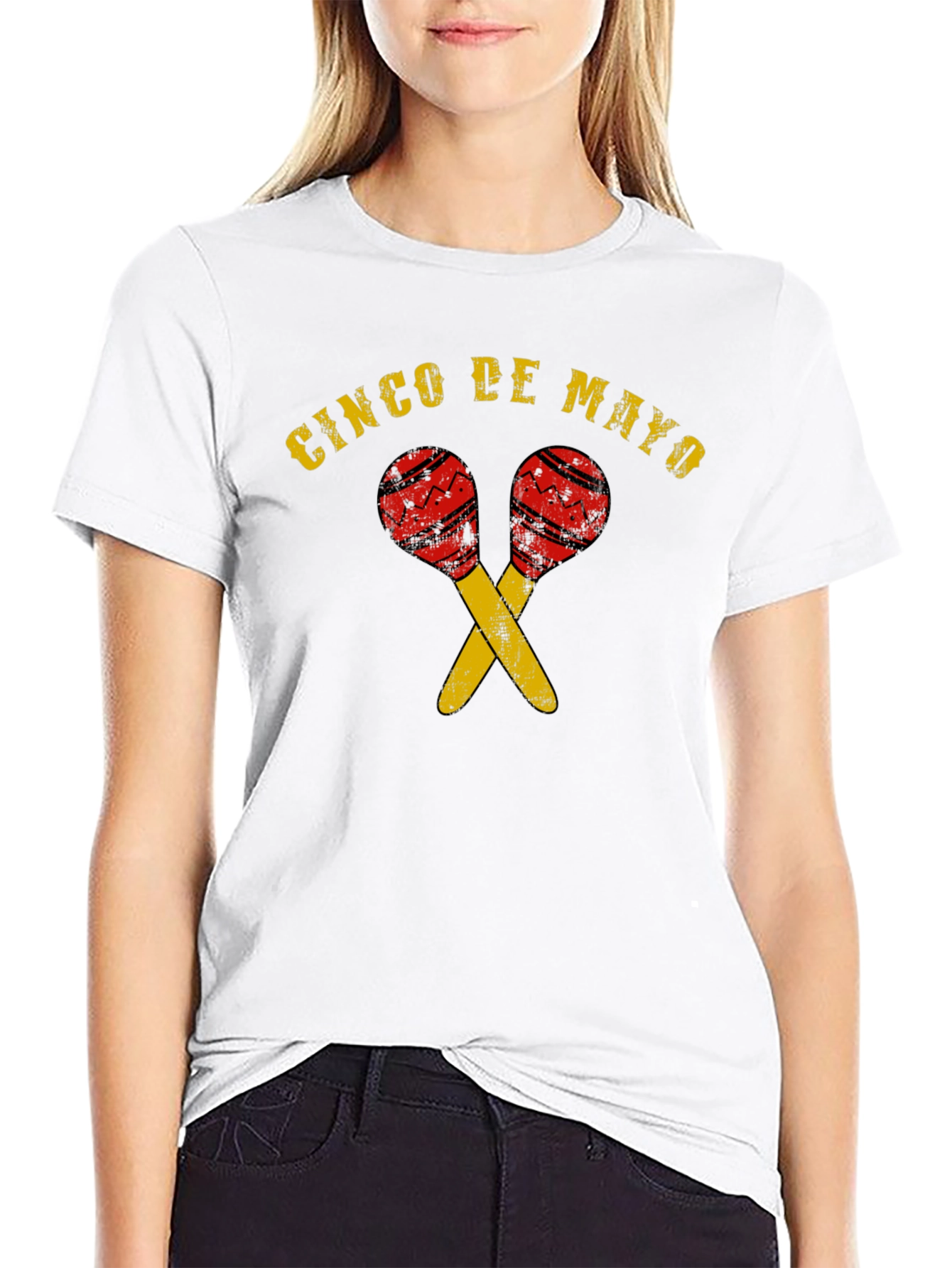 Cinco de Mayo Maracas T-Shirt - Mens Graphic Tee