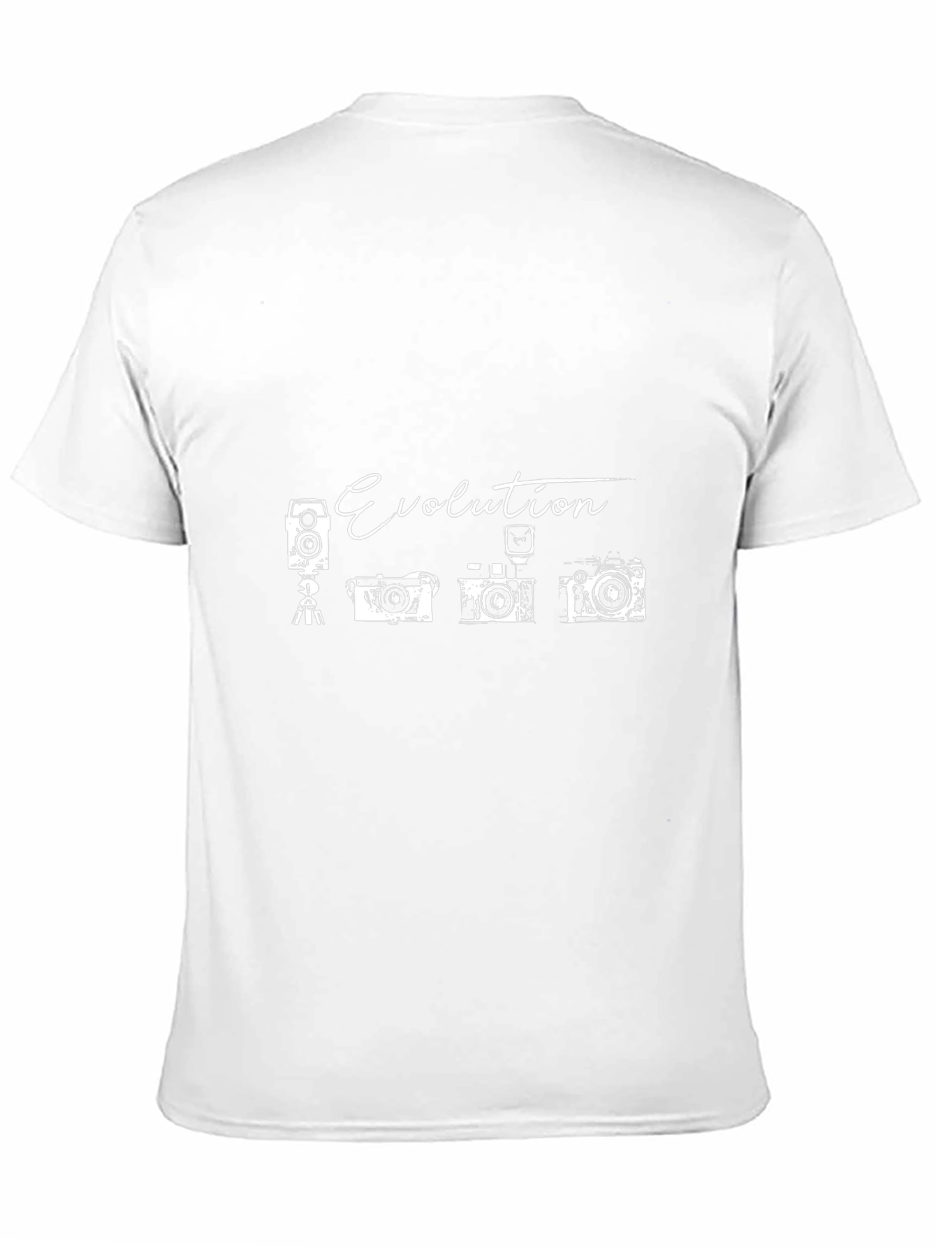 Evolution of Cameras Black Graphic T-Shirt