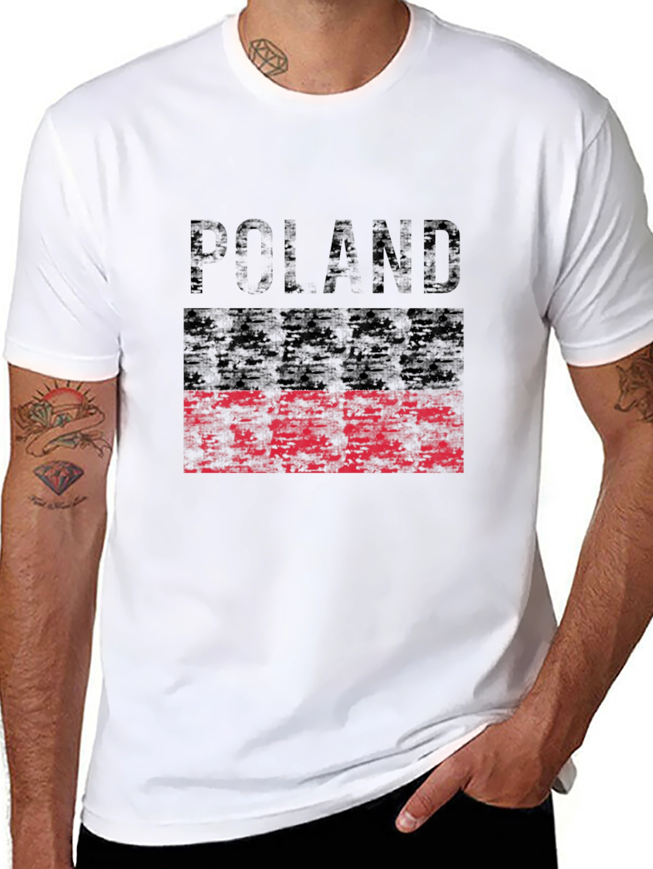 Poland Flag Graphic T-Shirt