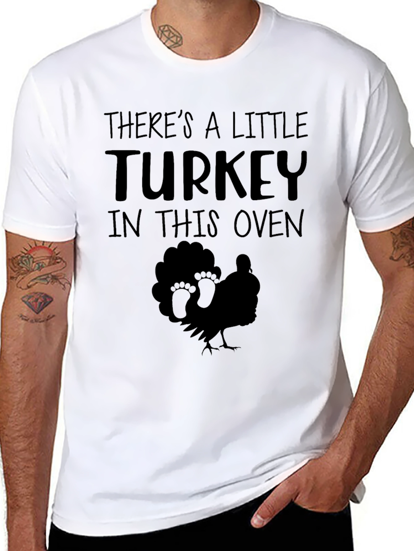Funny Pregnancy Announcement Turkey T-Shirt