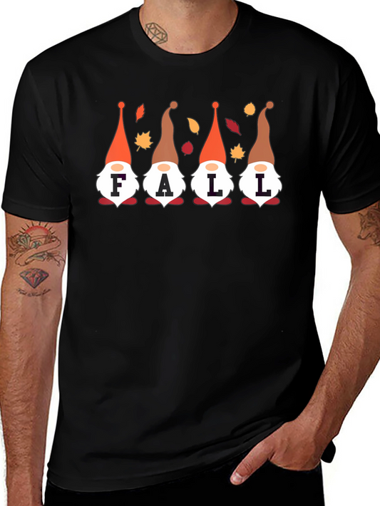Fall Gnomes Graphic Tee - Autumn Season