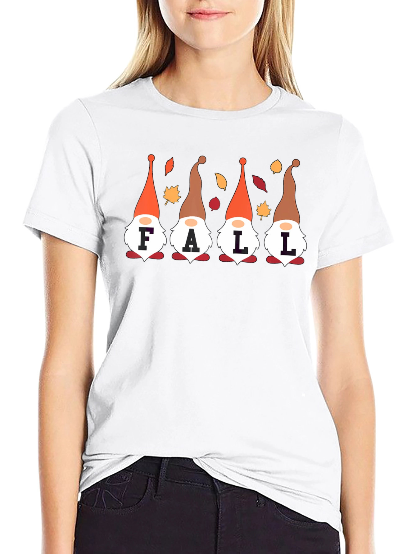 Fall Gnomes Graphic Tee - Autumn Season