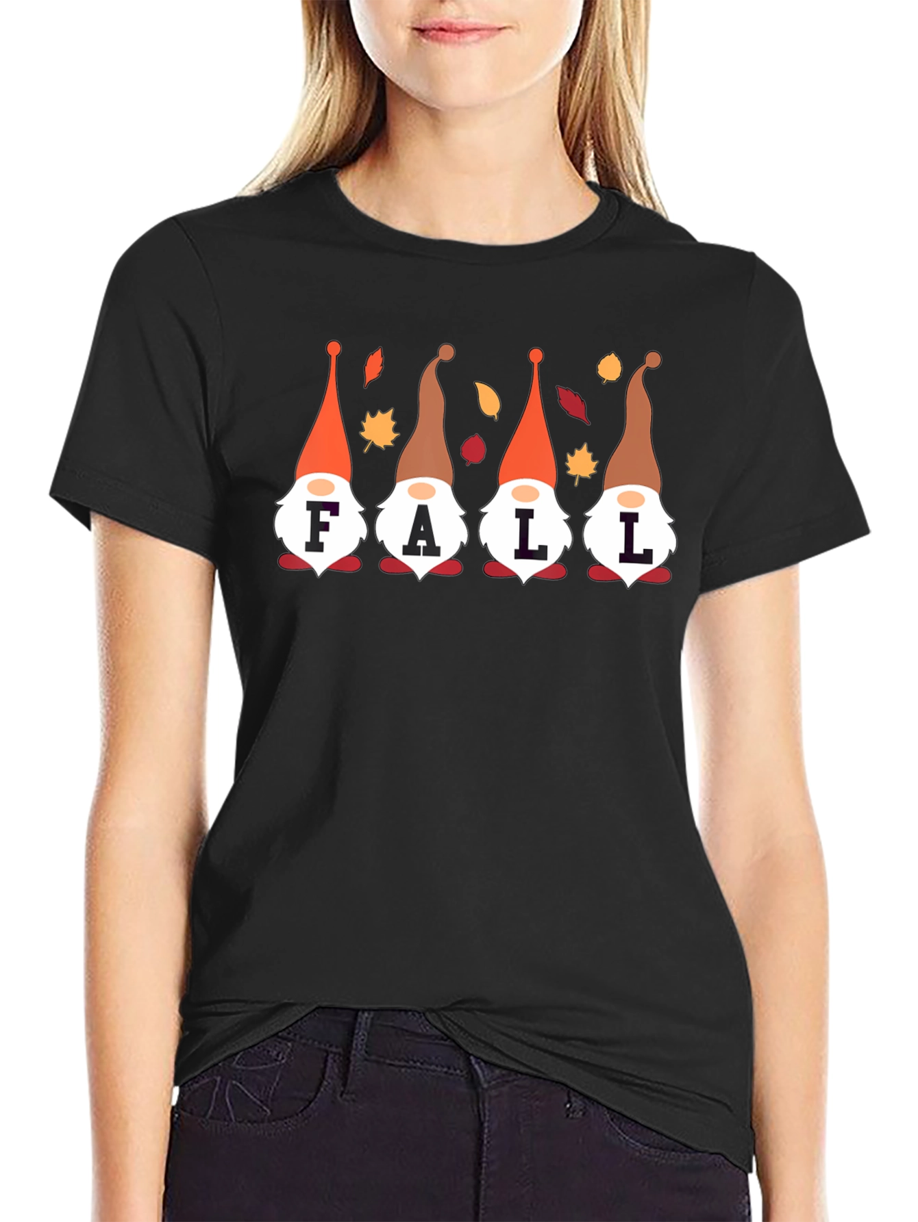 Fall Gnomes Graphic Tee - Autumn Season