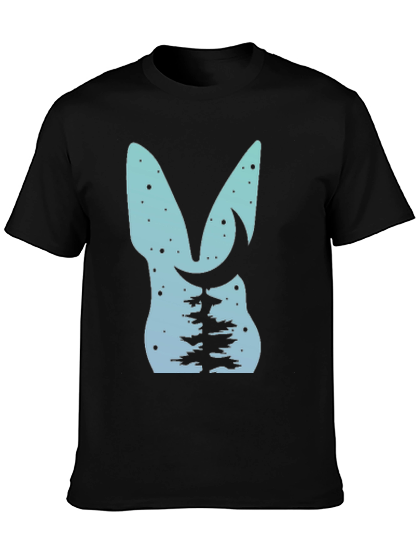Nature Lovers Tee: Bunny Moon & Tree Design