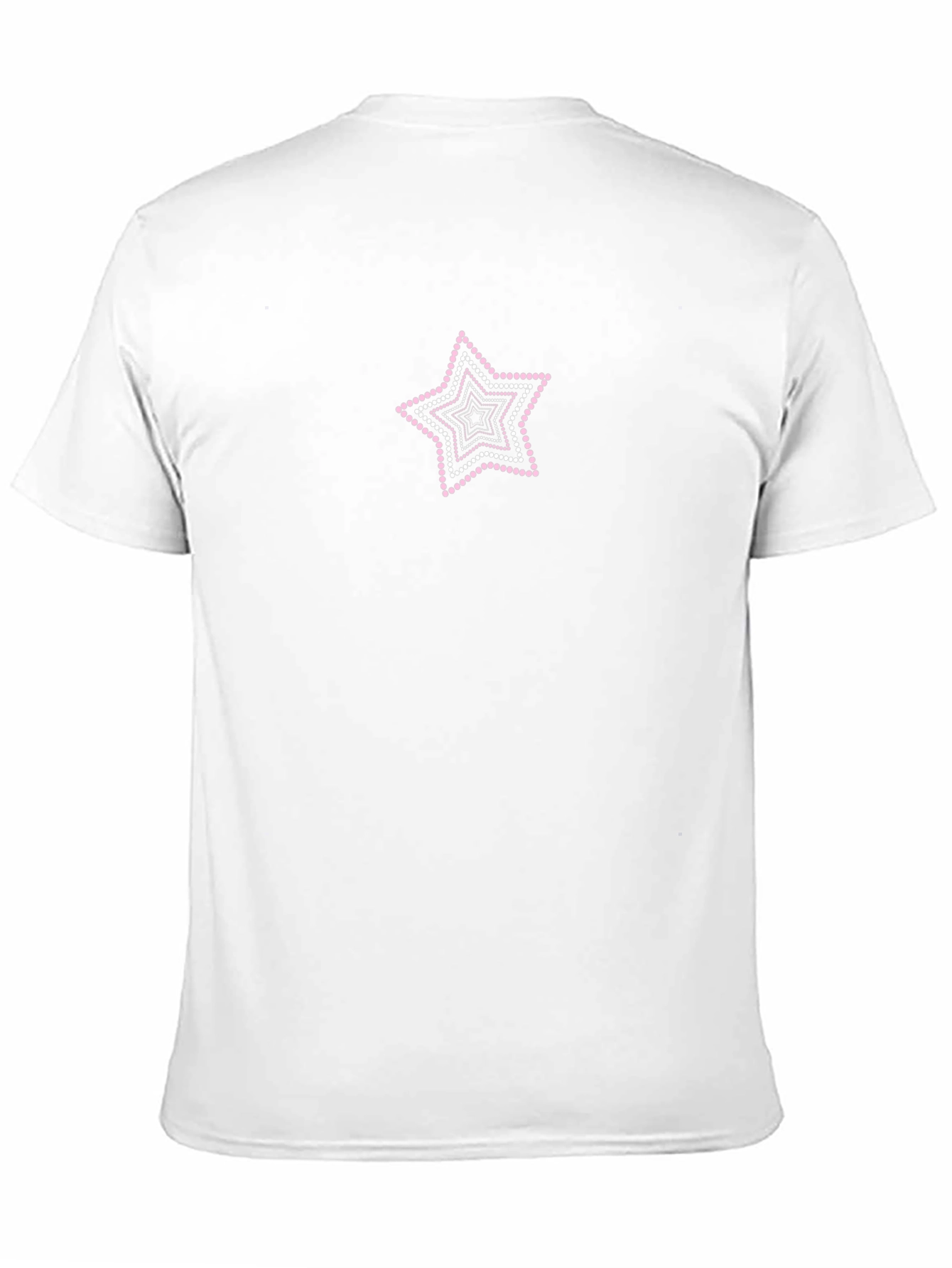 Star Dotted Graphic Tee - Black