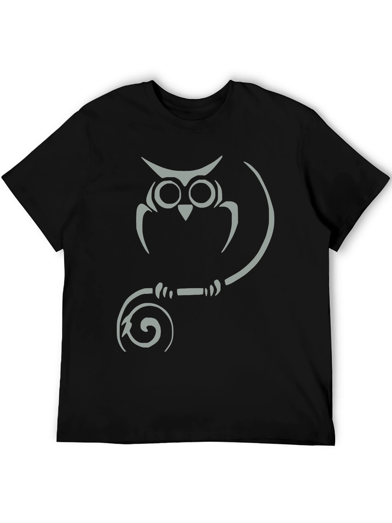 Owl Graphic Tee - Mens Black T-Shirt