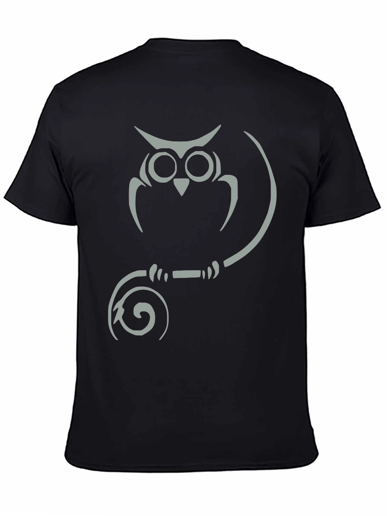 Owl Graphic Tee - Mens Black T-Shirt