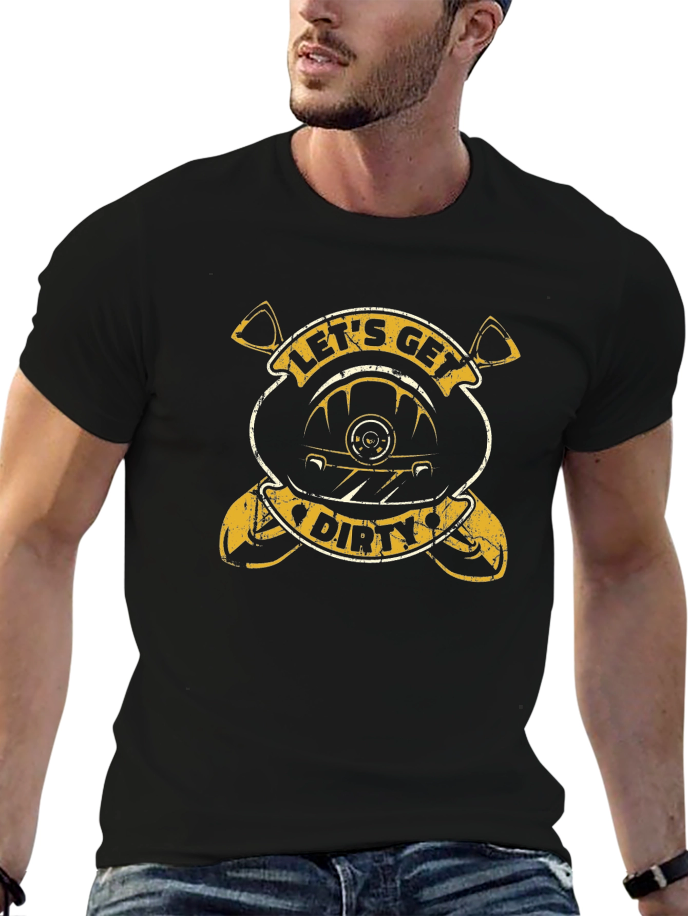 Lets Get Dirty Graphic Tee - Black