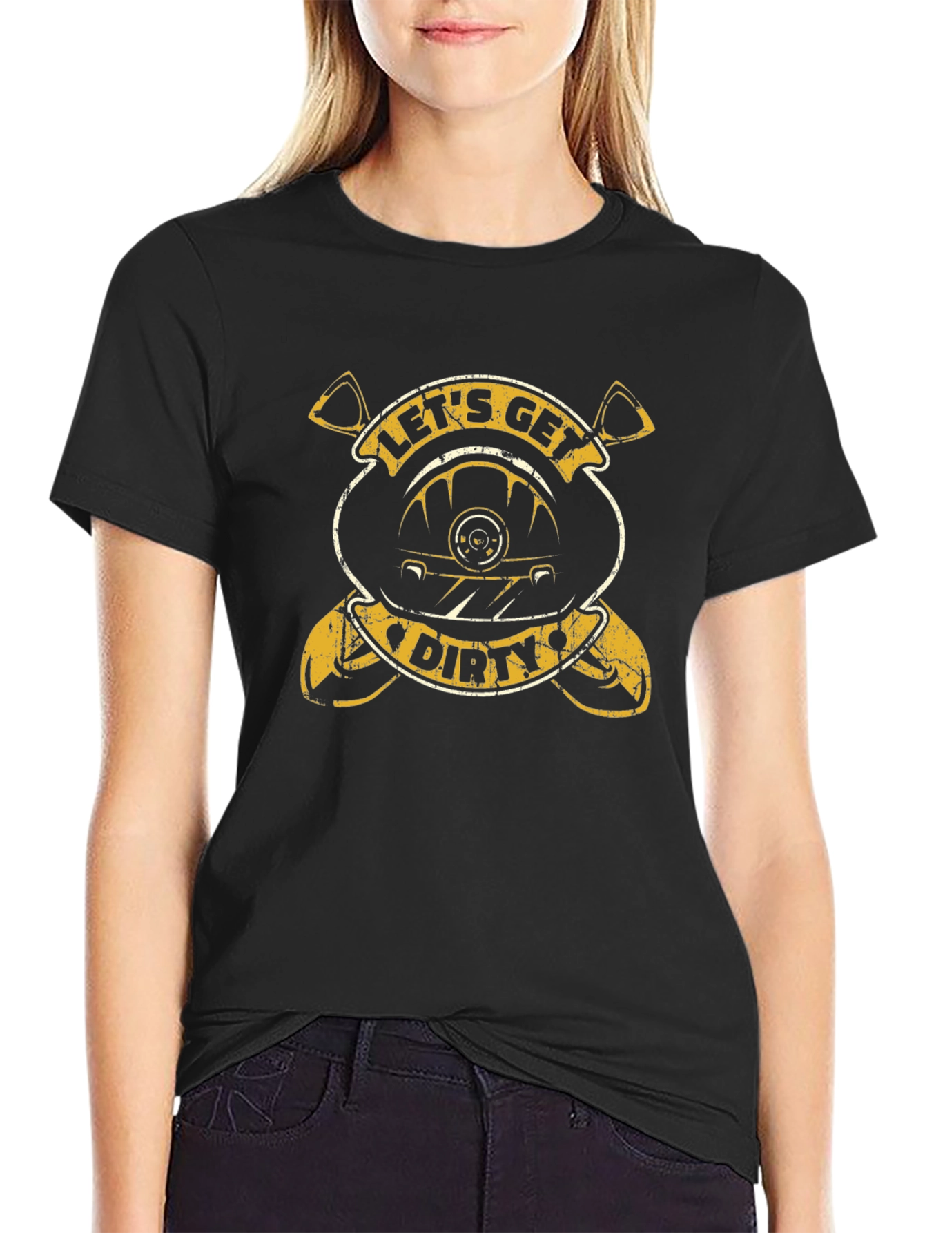 Lets Get Dirty Graphic Tee - Black