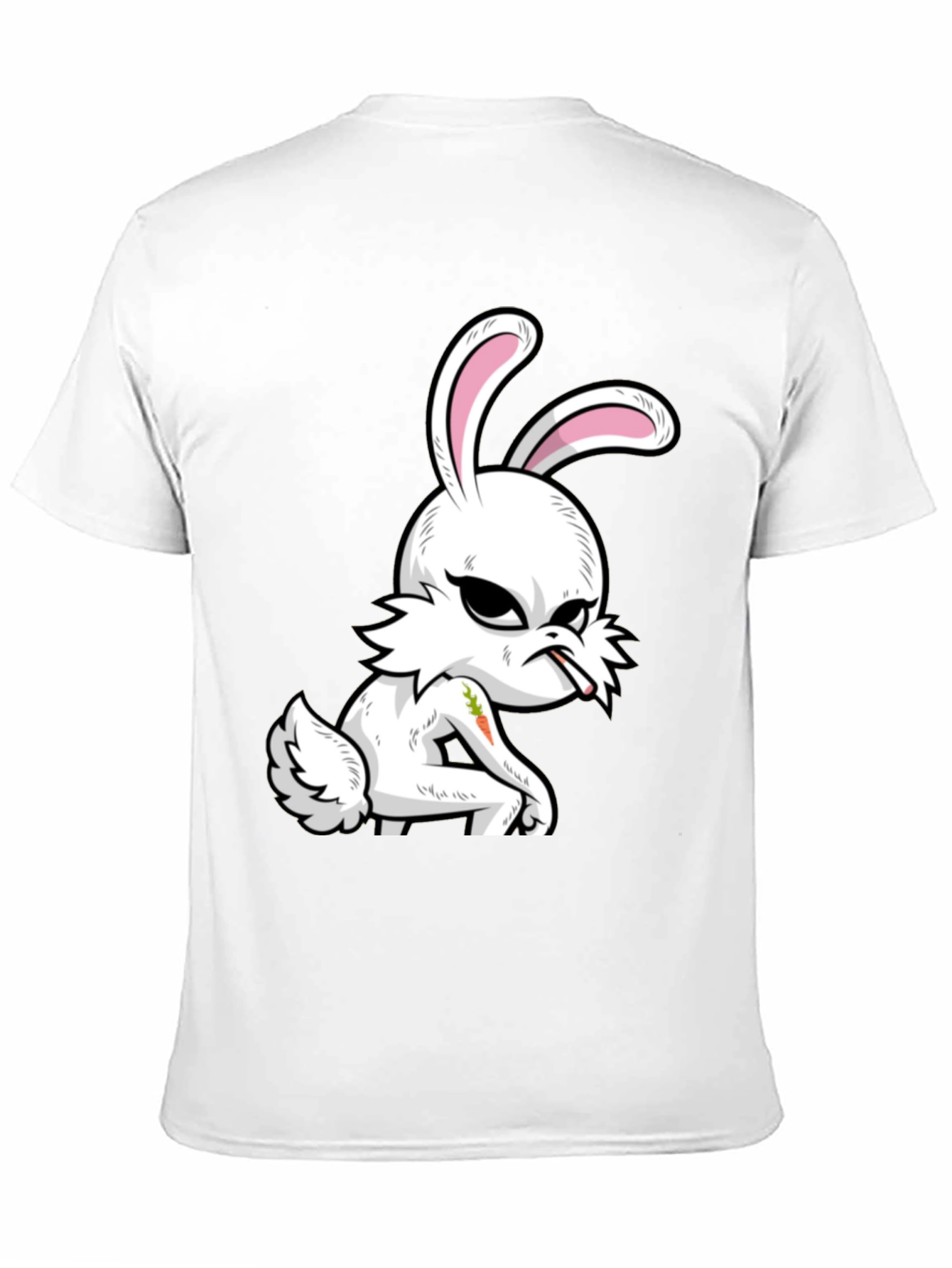 Grumpy Bunny T-Shirt - Edgy Cartoon Rabbit Tee