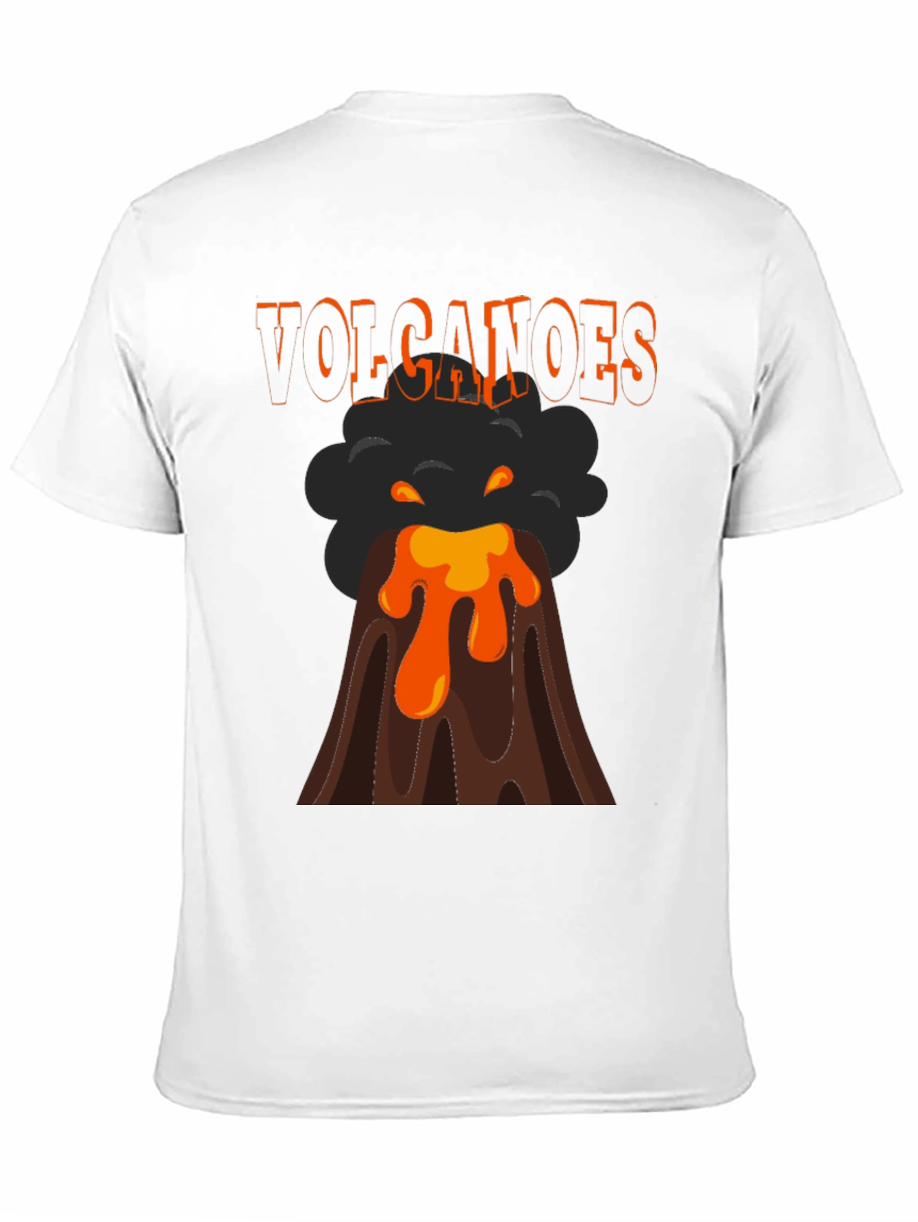 Volcanoes Graphic T-Shirt - Erupting Lava Design
