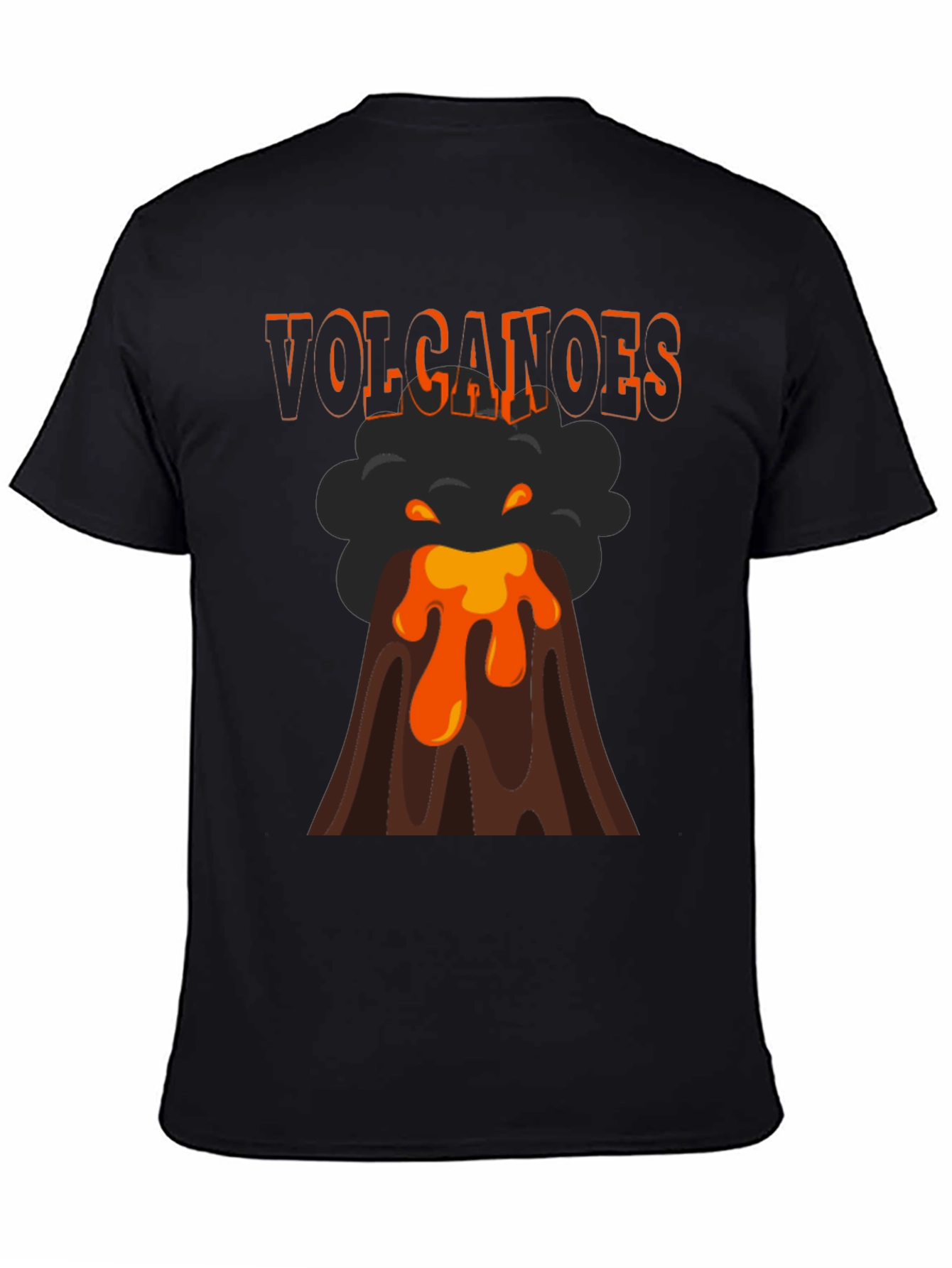 Volcanoes Graphic T-Shirt - Erupting Lava Design