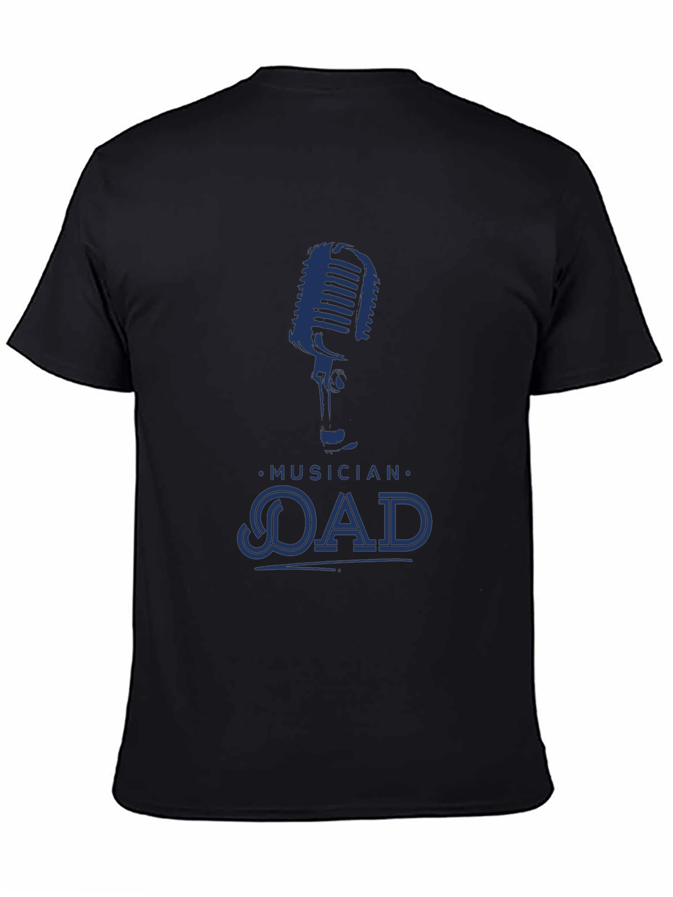 Musician Dad Graphic Tee - Cool Microphone Design