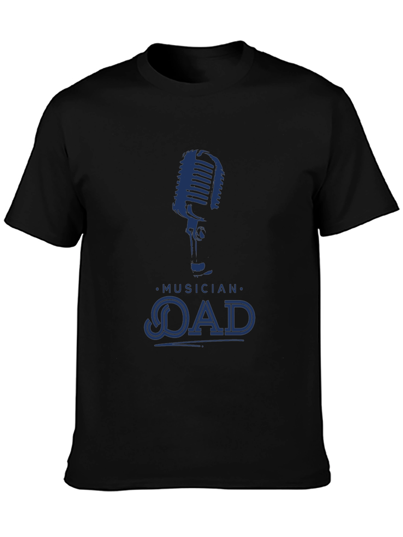 Musician Dad Graphic Tee - Cool Microphone Design