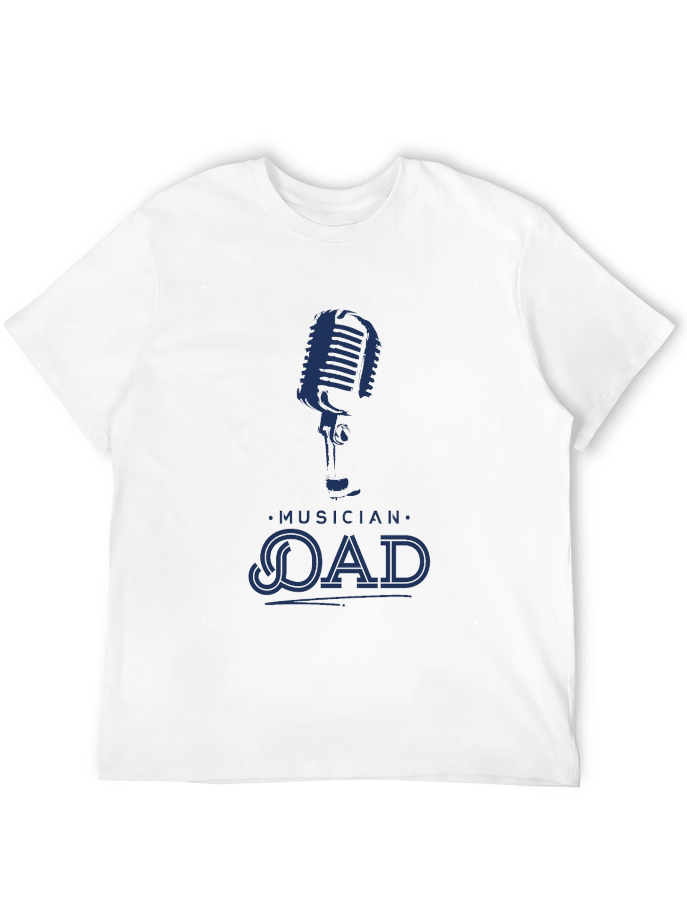 Musician Dad Graphic Tee - Cool Microphone Design