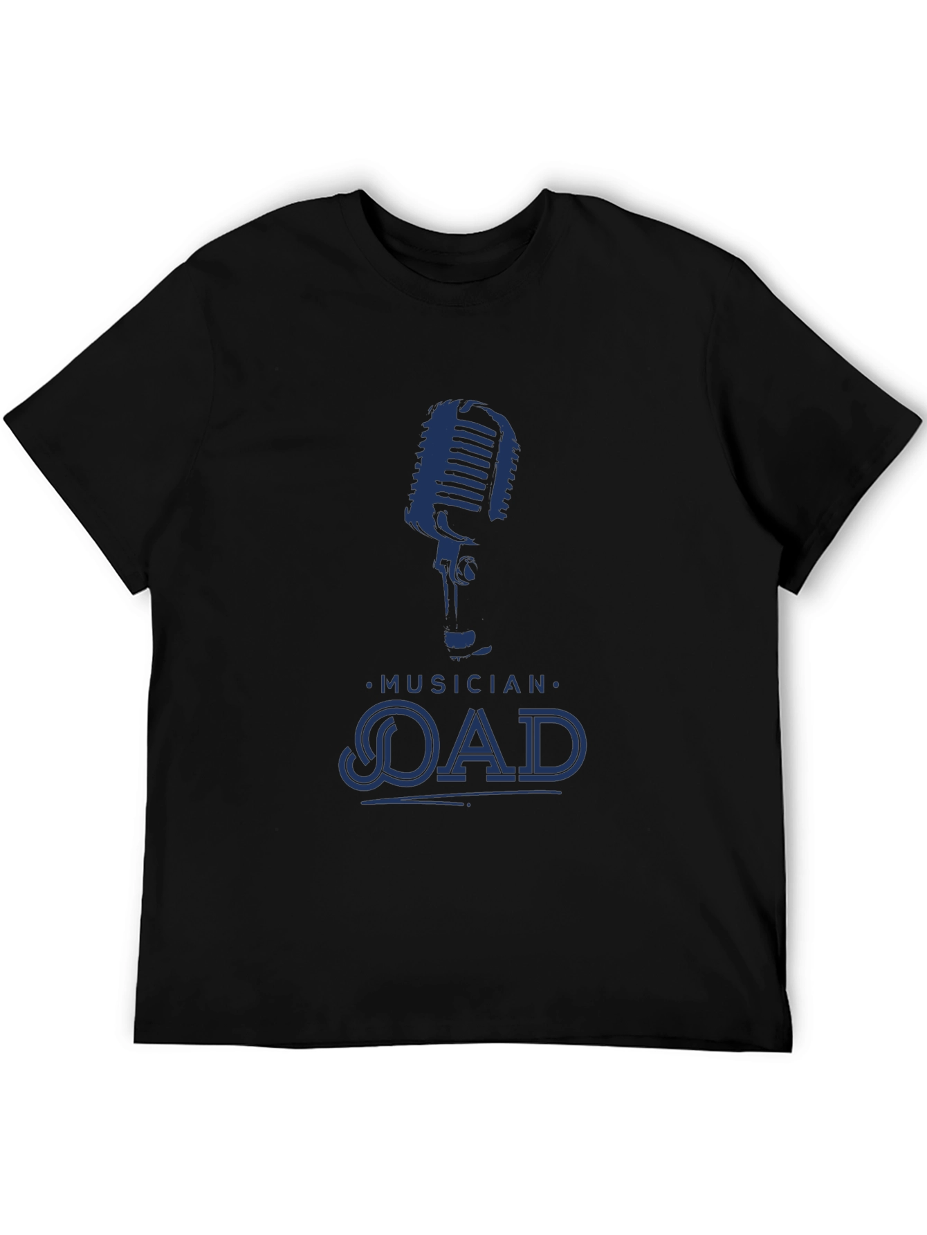 Musician Dad Graphic Tee - Cool Microphone Design