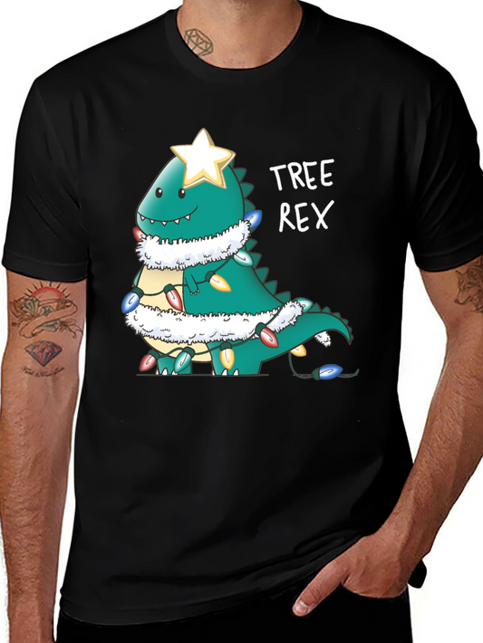Tree Rex Christmas Dinosaur T-Shirt