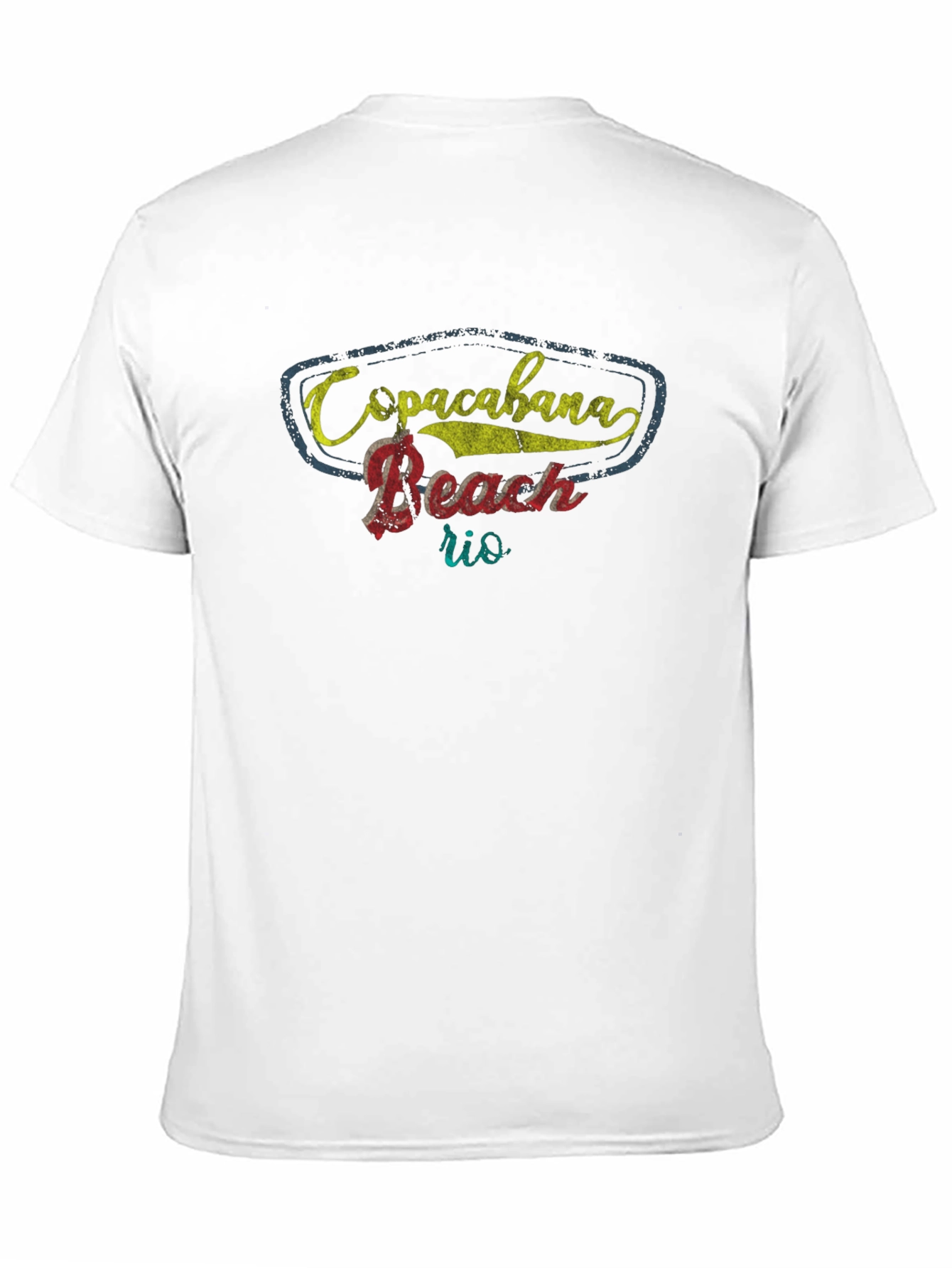 Copacabana Beach Rio Black T-Shirt