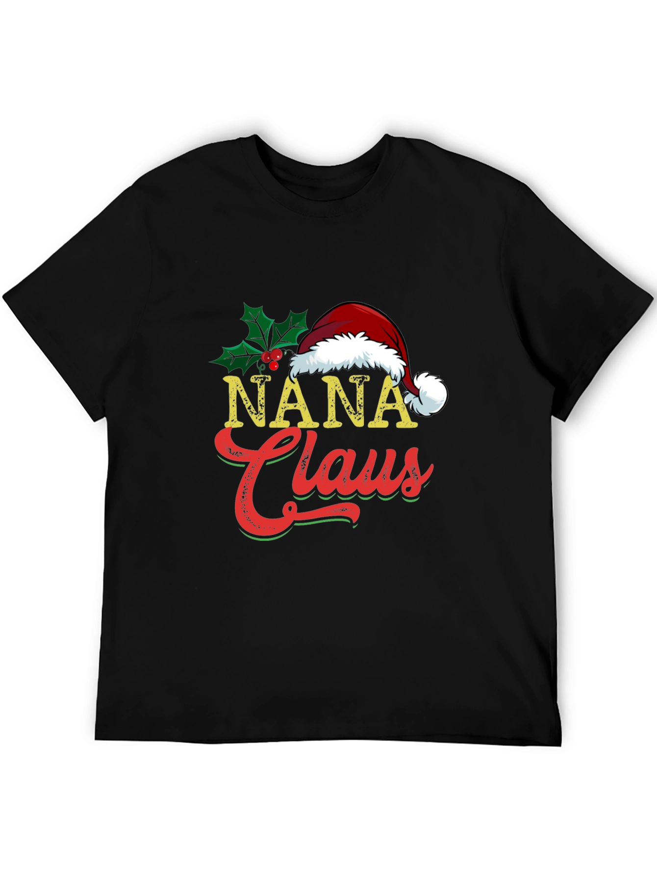 Nana Claus Christmas Graphic T-Shirt