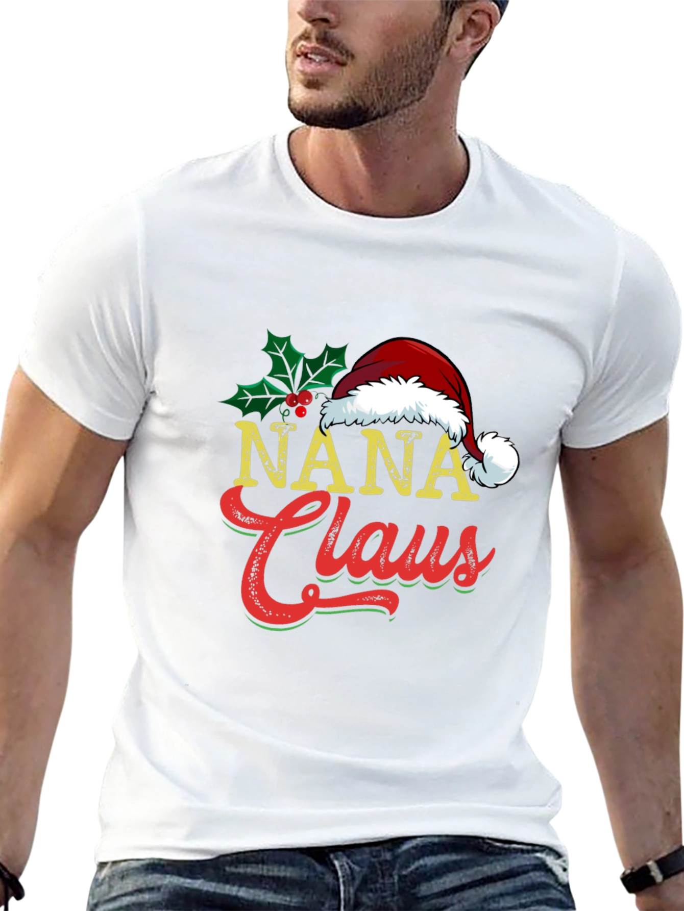 Nana Claus Christmas Graphic T-Shirt