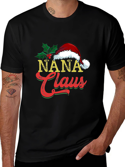 Nana Claus Christmas Graphic T-Shirt