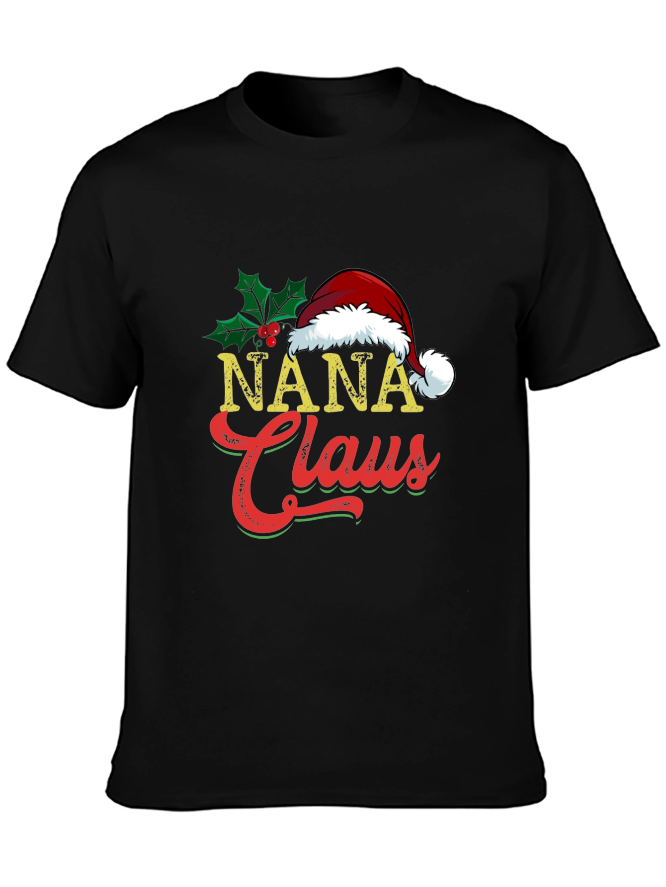 Nana Claus Christmas Graphic T-Shirt