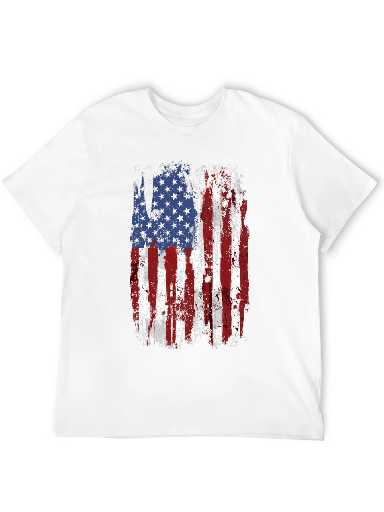 USA Flag Graphic Tee Patriotic Shirt