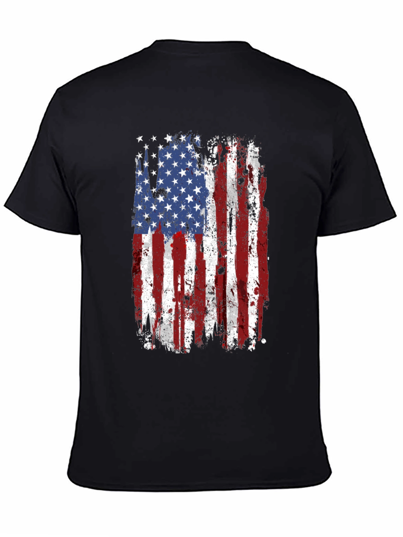 USA Flag Graphic Tee Patriotic Shirt