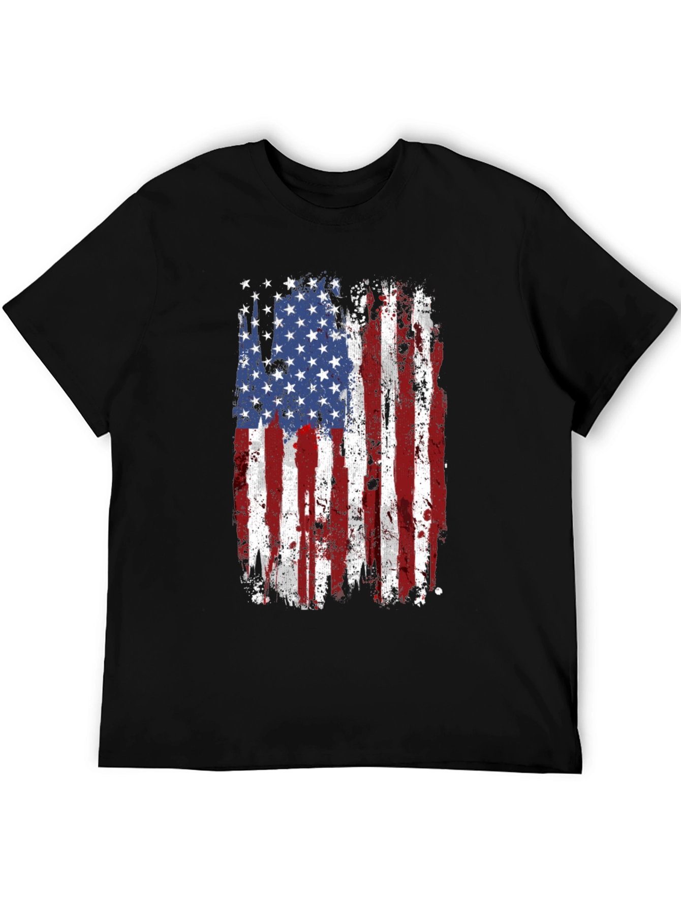 USA Flag Graphic Tee Patriotic Shirt