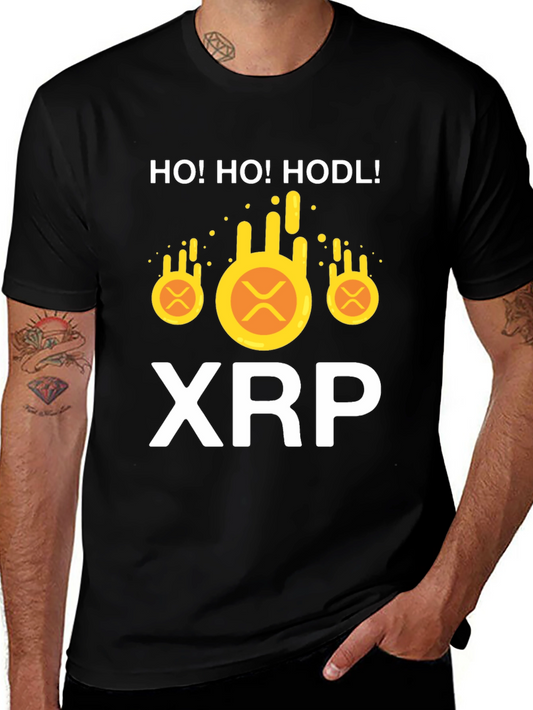 HO! HO! HODL! XRP Crypto Christmas T-Shirt