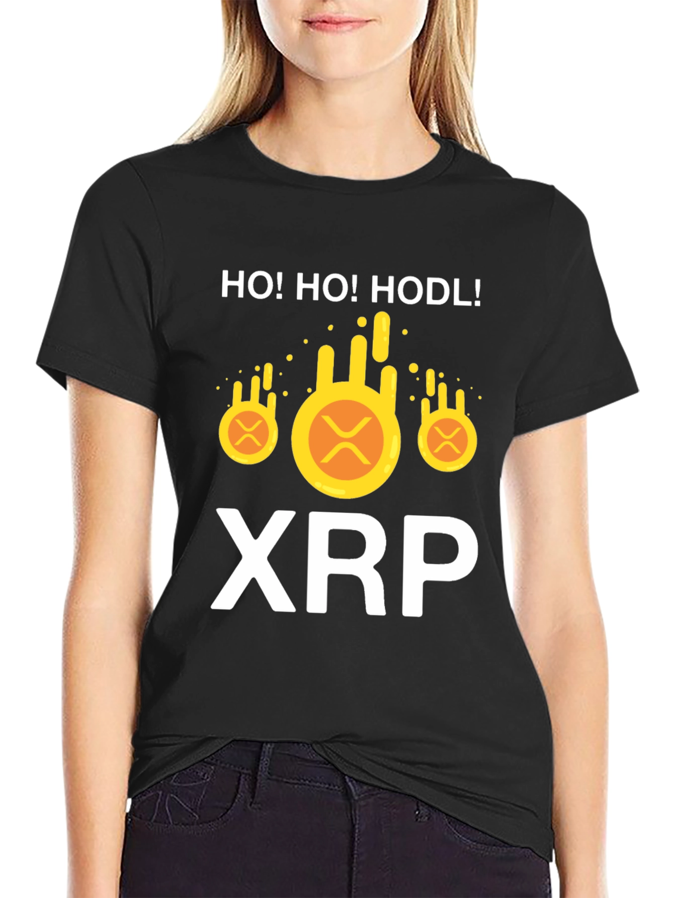 HO! HO! HODL! XRP Crypto Christmas T-Shirt