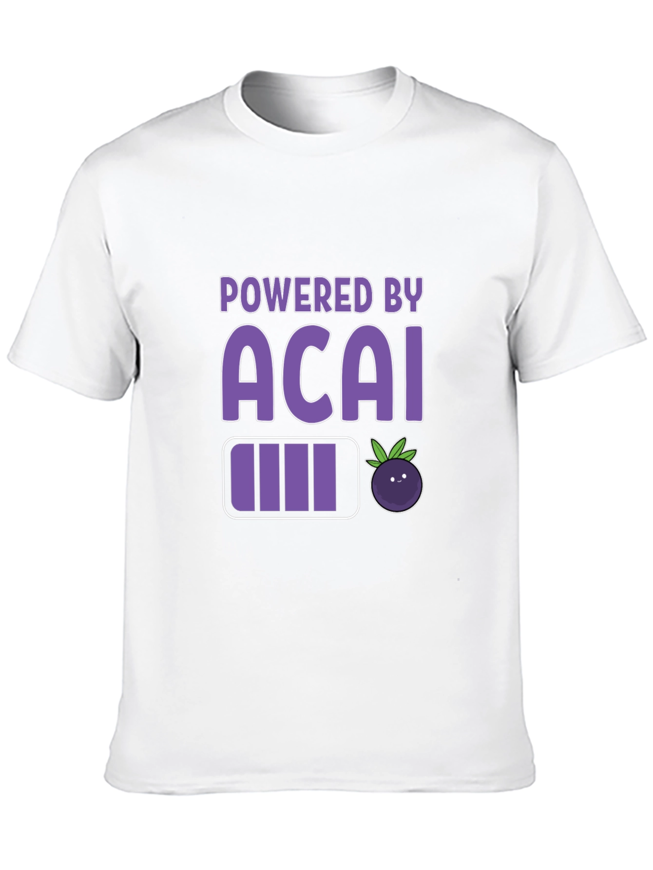 Powered by Acai Graphic Tee - Black